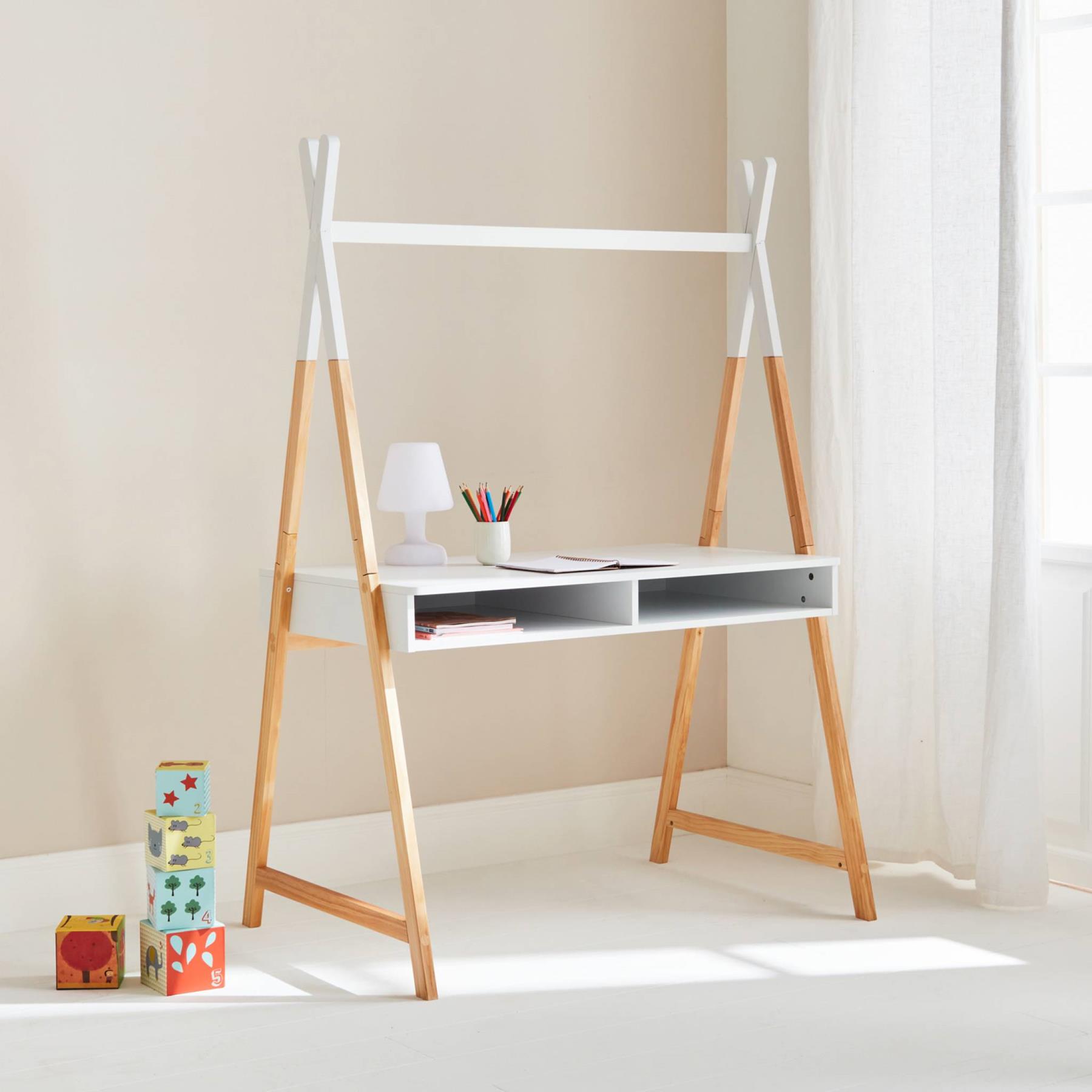 sweeek - Bureau tipi avec casiers - Tobias