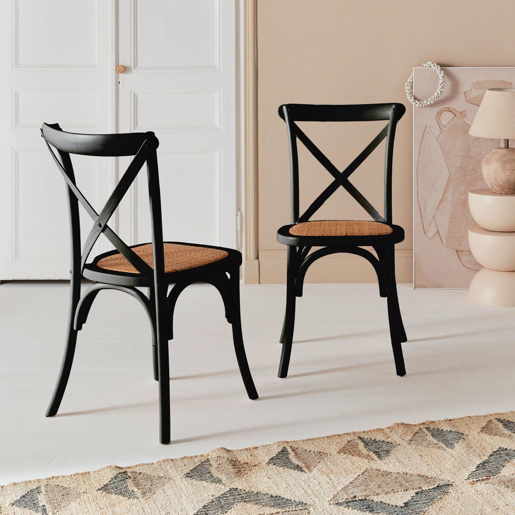 sweeek - Vintage houten bistrostoel (set van 2)