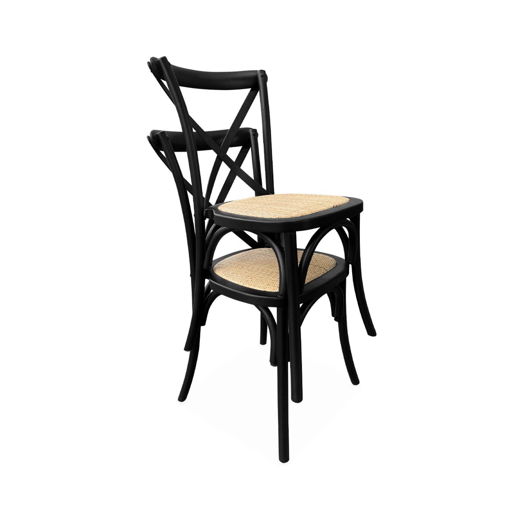 sweeek - Vintage houten bistrostoel (set van 2)
