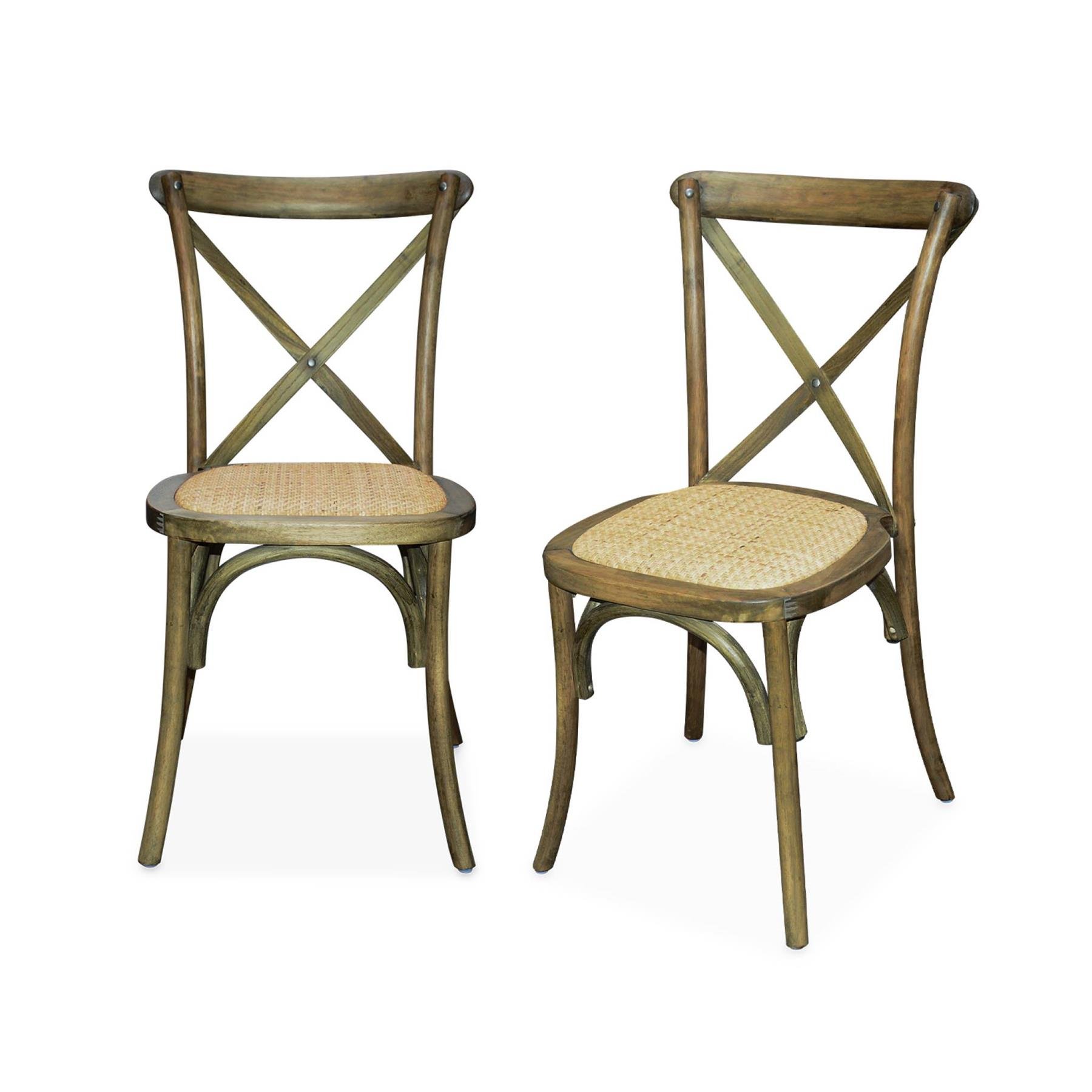 sweeek - Vintage houten bistrostoel (set van 2)