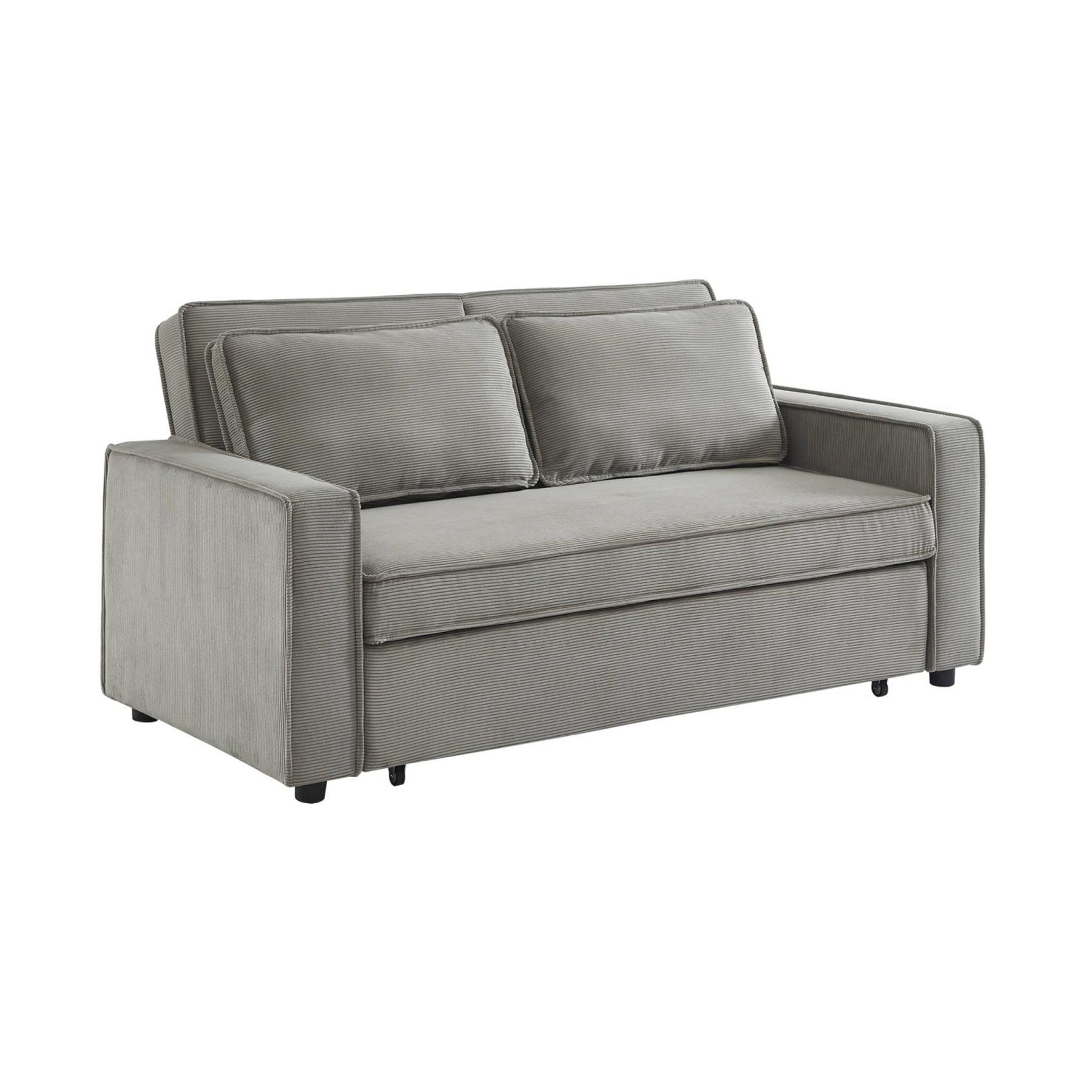 sweeek - 3-zits velours slaapbank B 172,5 x D 91,5 x 88,5cm