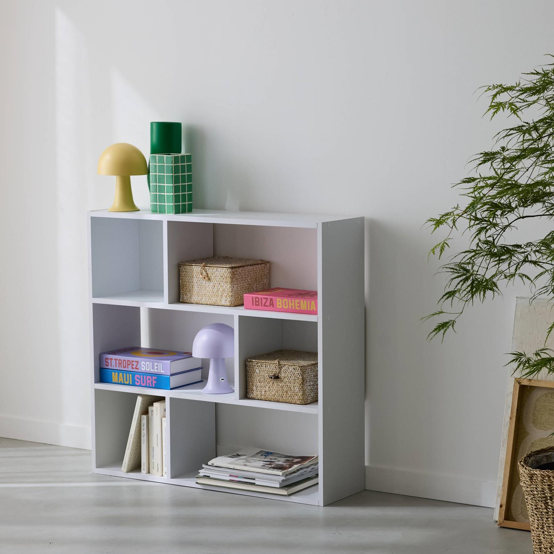 sweeek - Boekenkast, B 83 x D 23 x H 80cm