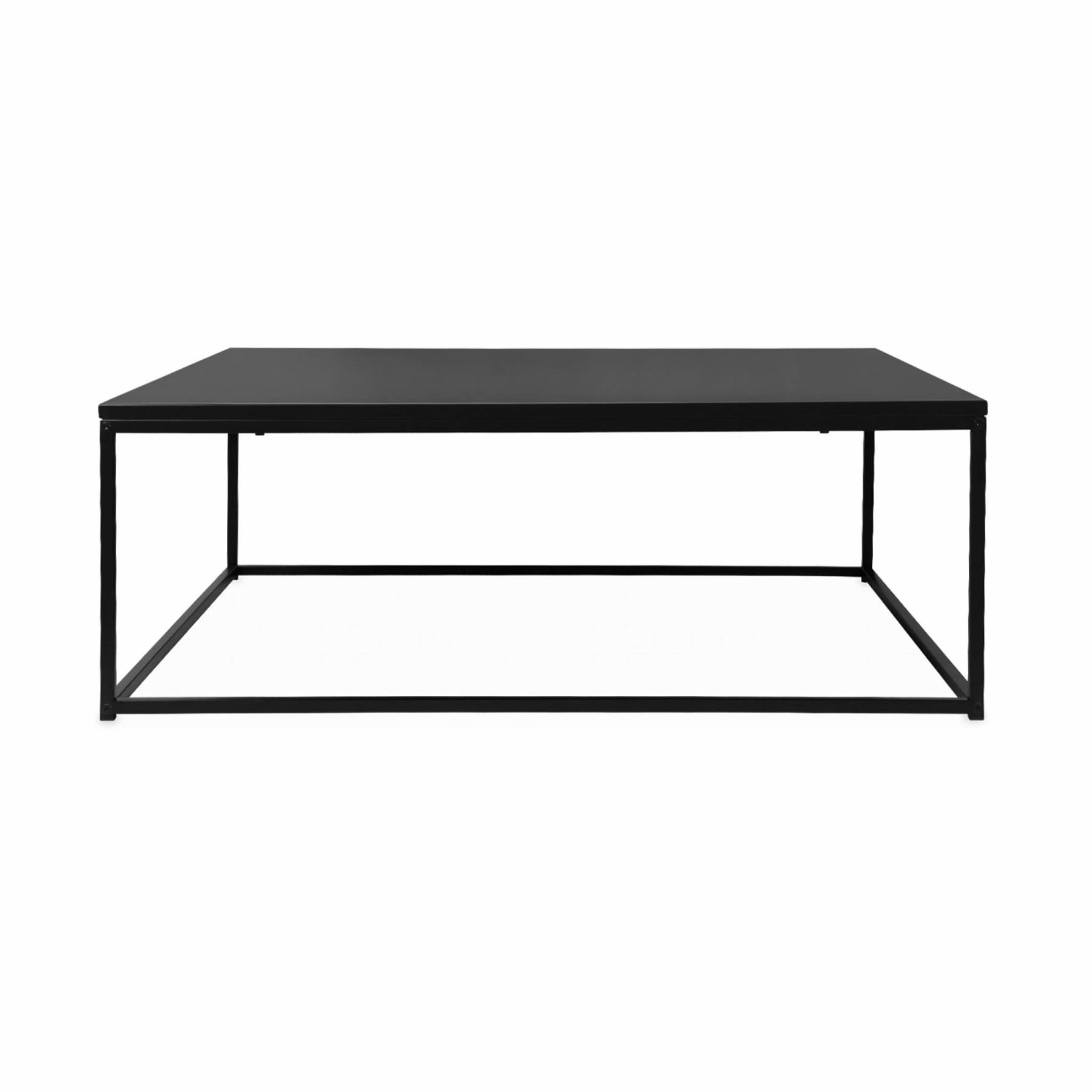 sweeek - Salontafel zwart metaal design - Industrielle
