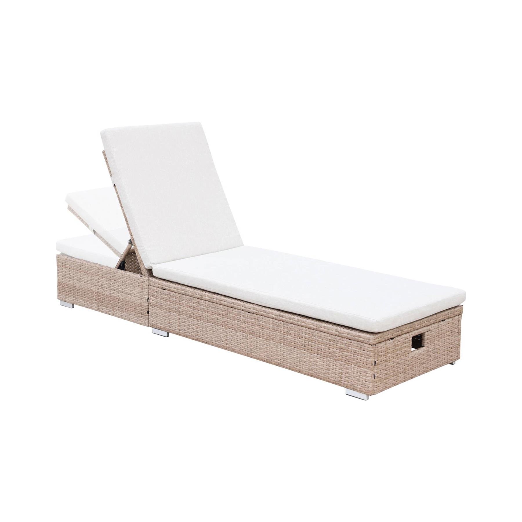 sweeek - Ligstoel, B195 x D65 x H32|97cm