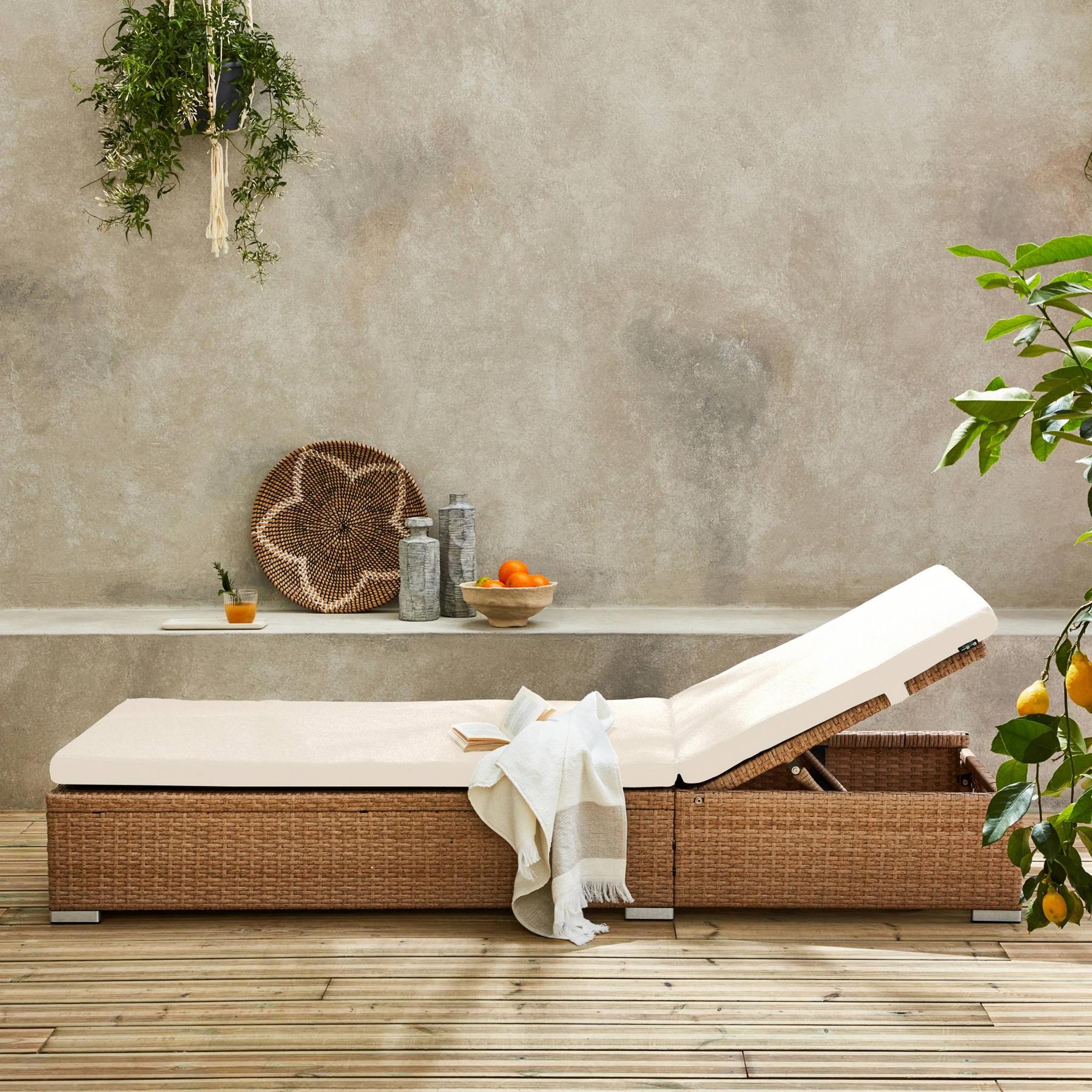 sweeek - Ligstoel, B195 x D65 x H32|97cm