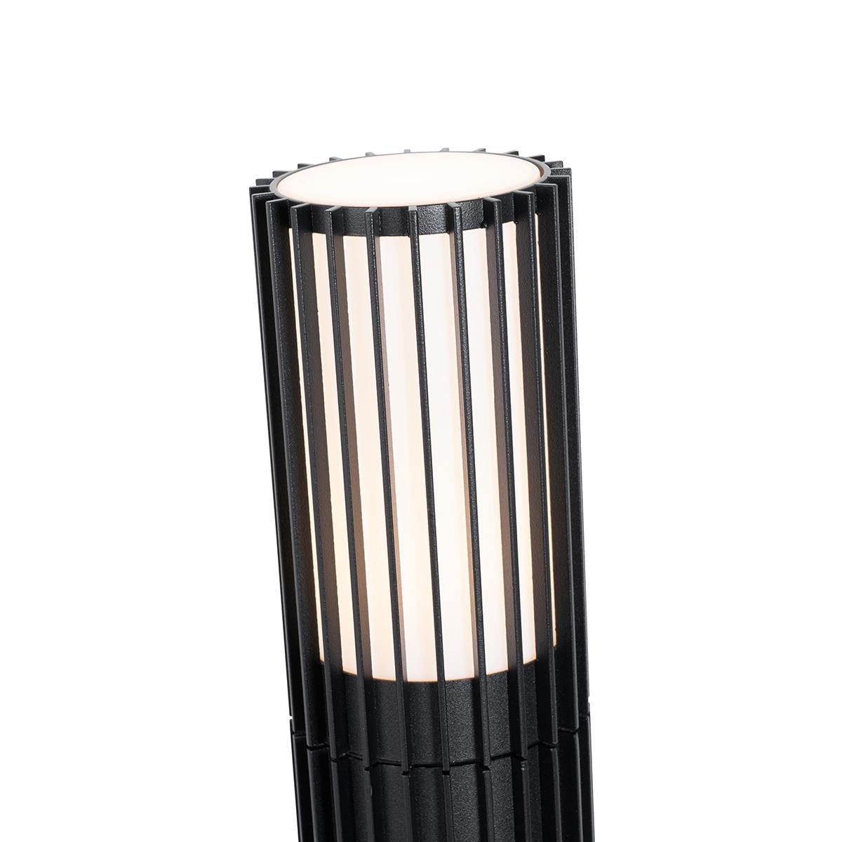 QAZQA Design buiten paaltje zwart 80 cm IP44 - Boris