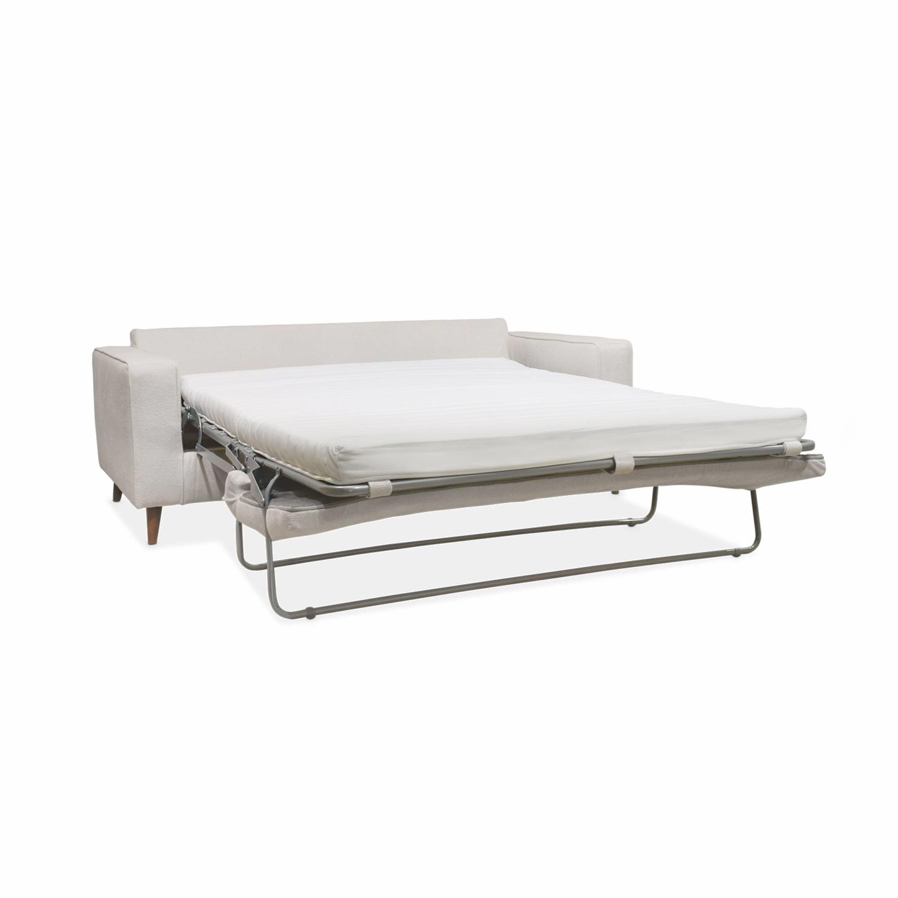 sweeek - 3-zits slaapbank met matras van 12 cm - Made in France