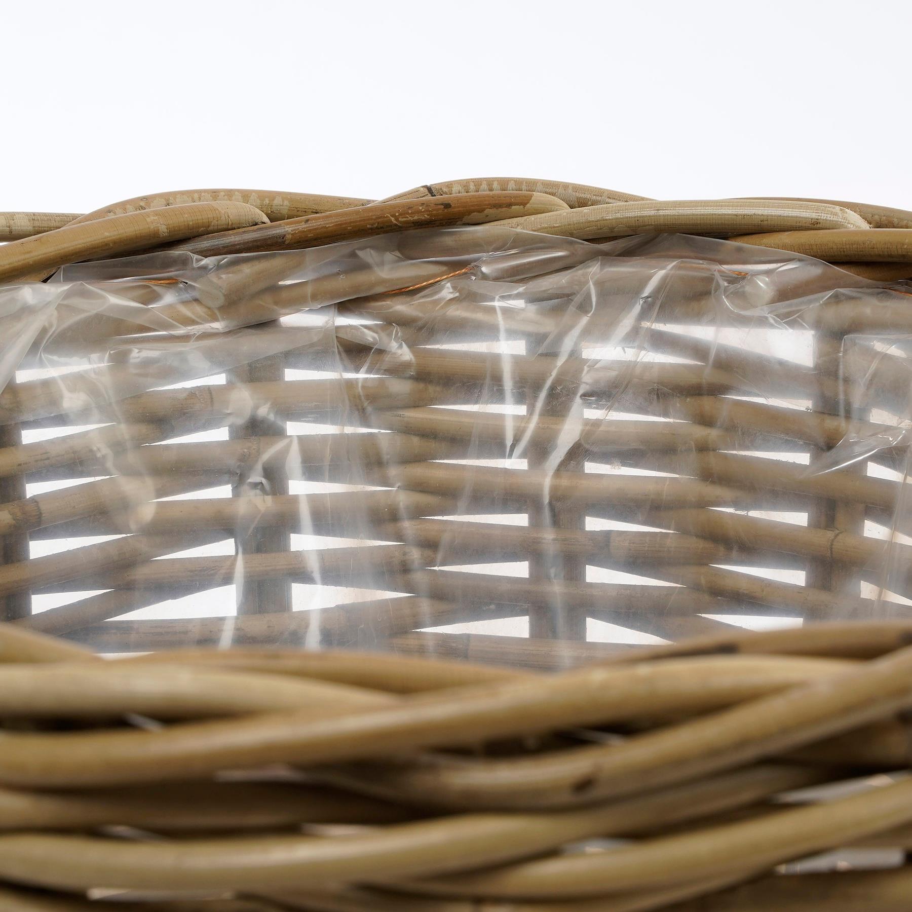Mica Decorations Marcia Plantenmand - Set van 3 - H40 x Ø43 cm - Grijs