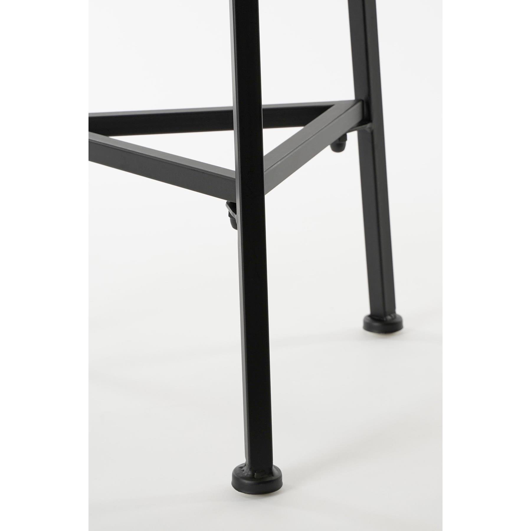Mica Decorations Plantentafel - H80 x Ø30 cm - Metaal - Zwart