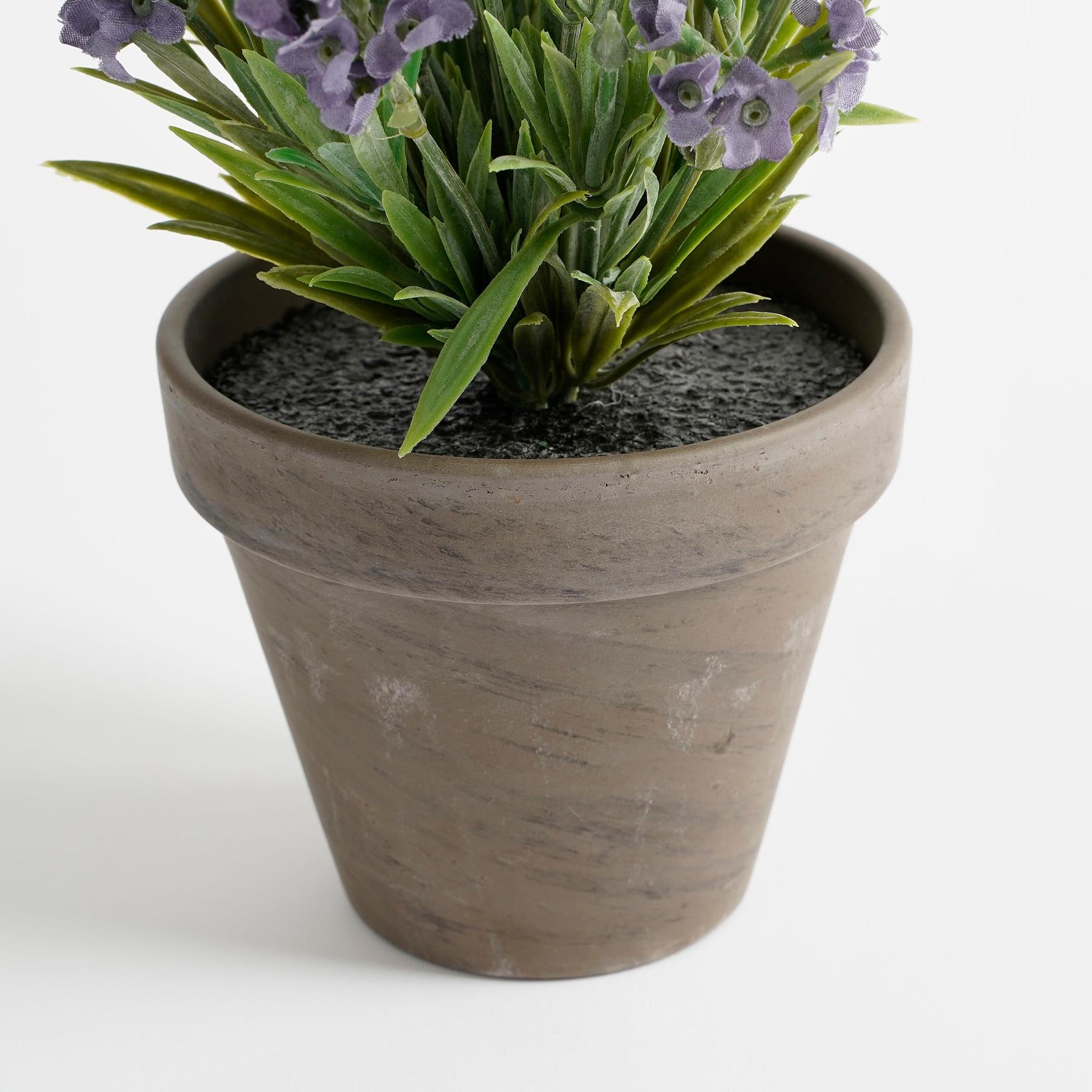 Mica Decorations Lavendel Kunstplant - H33 x Ø20 cm - Blauw