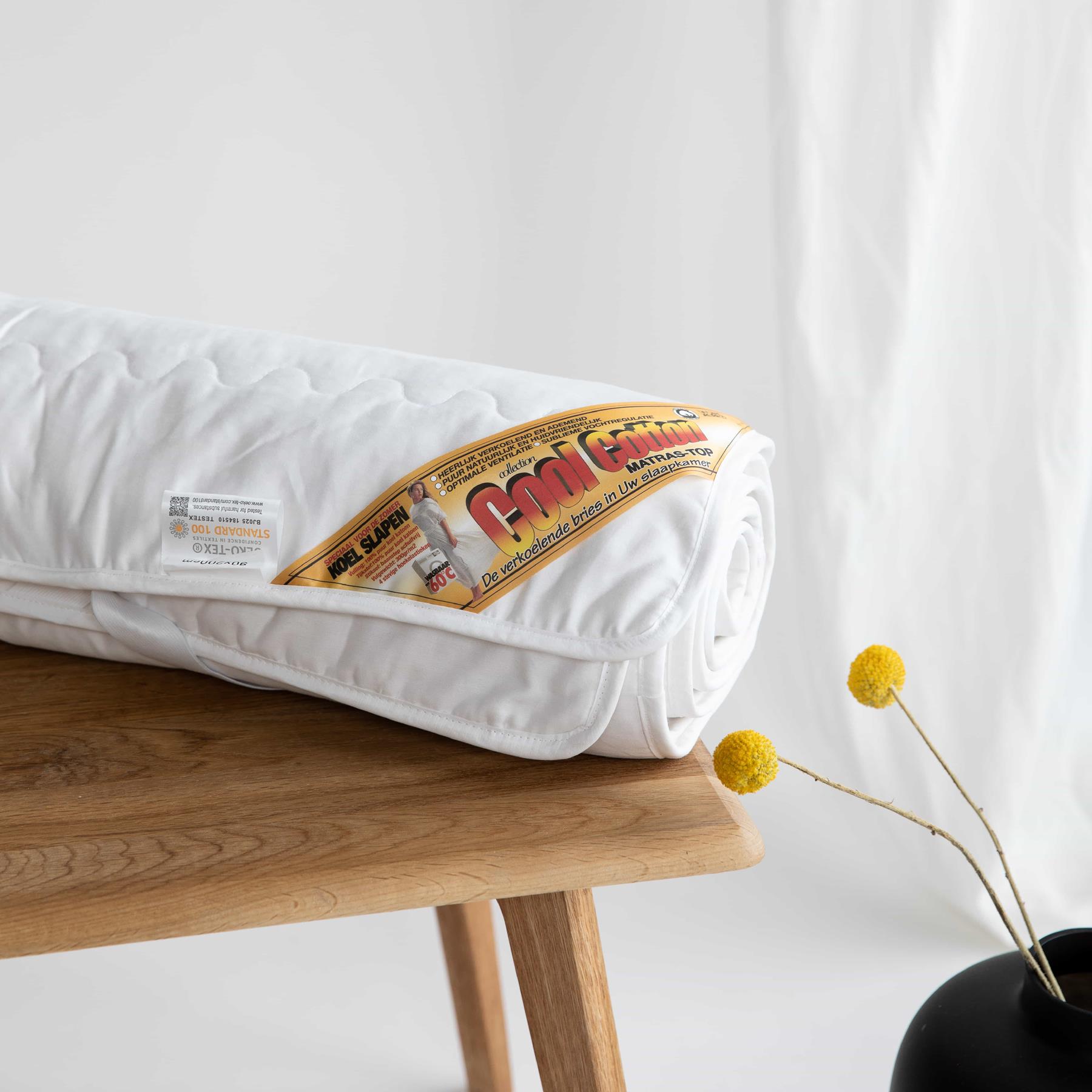 Cool Cotton - 100% Katoenen Matrasoplegger - 80 x 210