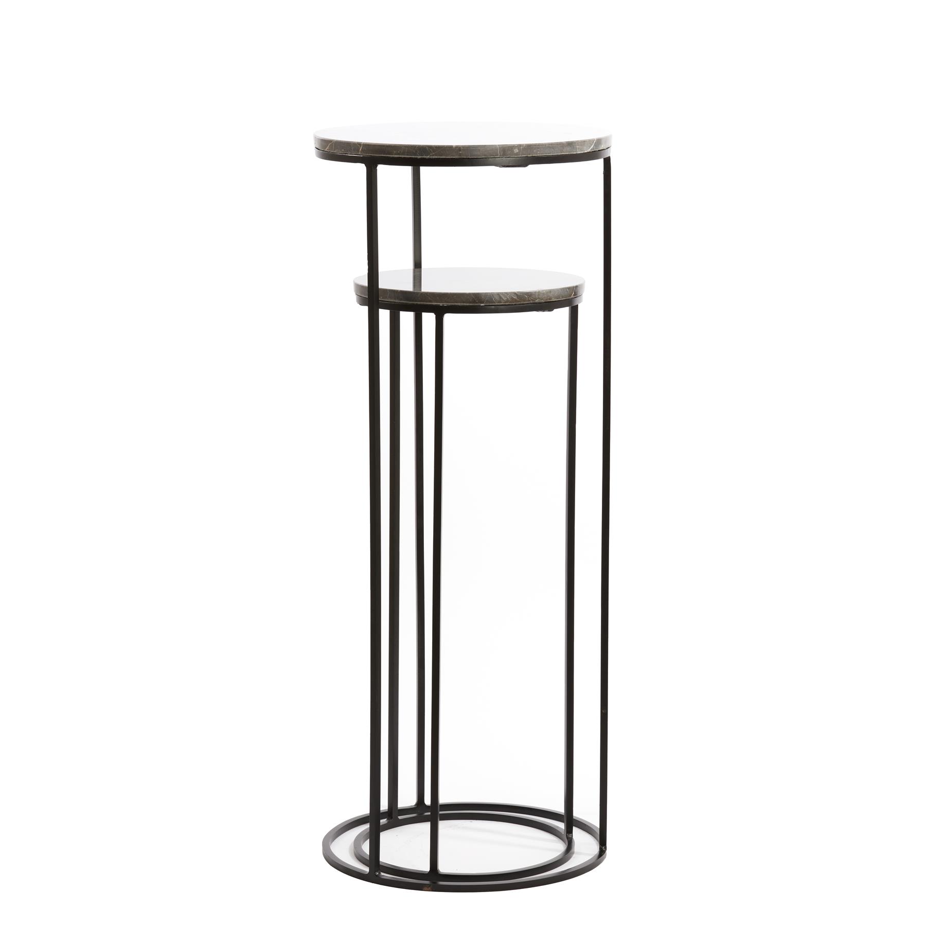Light & Living - Zuil LAICA - Ø41x101cm - Bruin - Set van 2