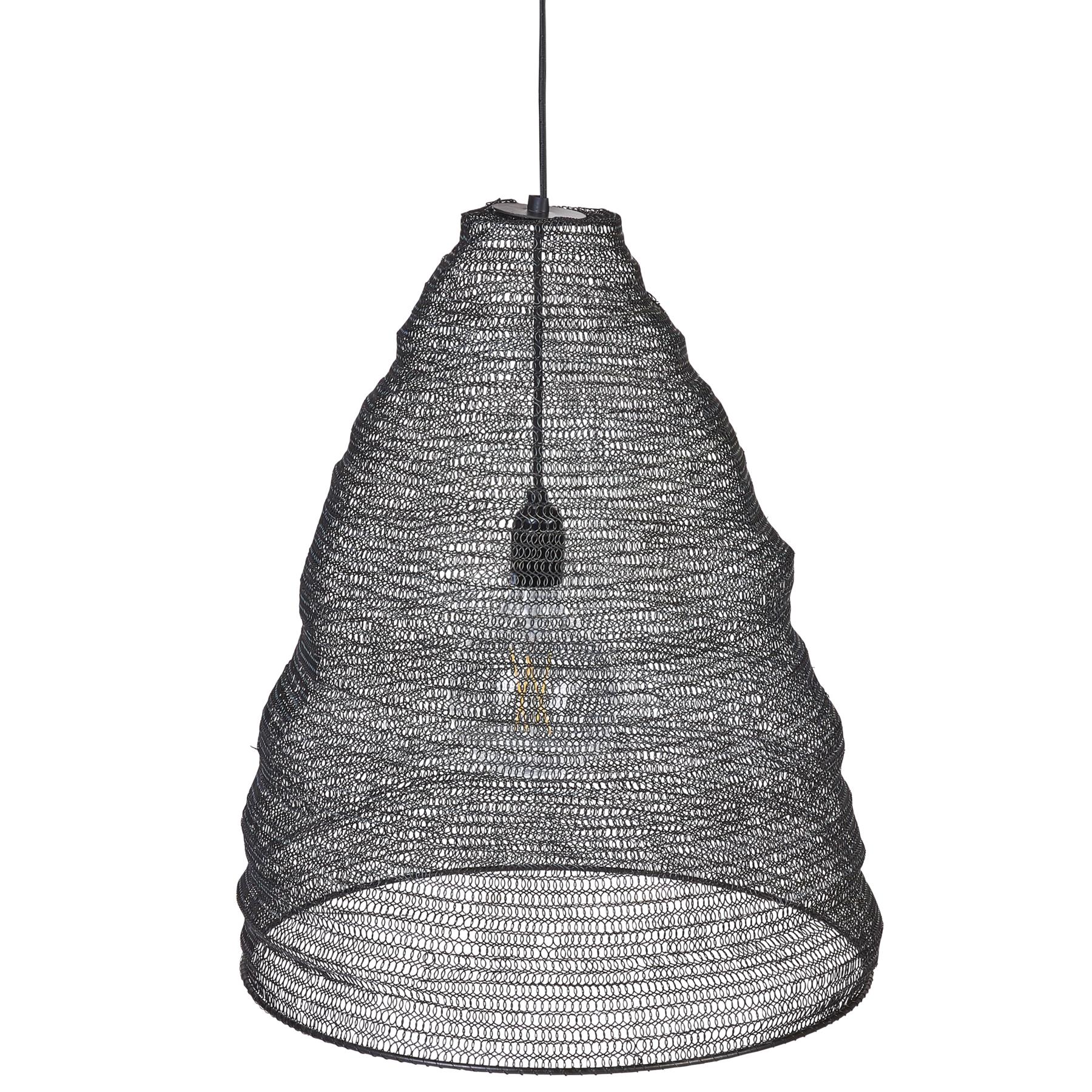 Beliani - PARBATI - Hanglamp - Zwart - Mesh