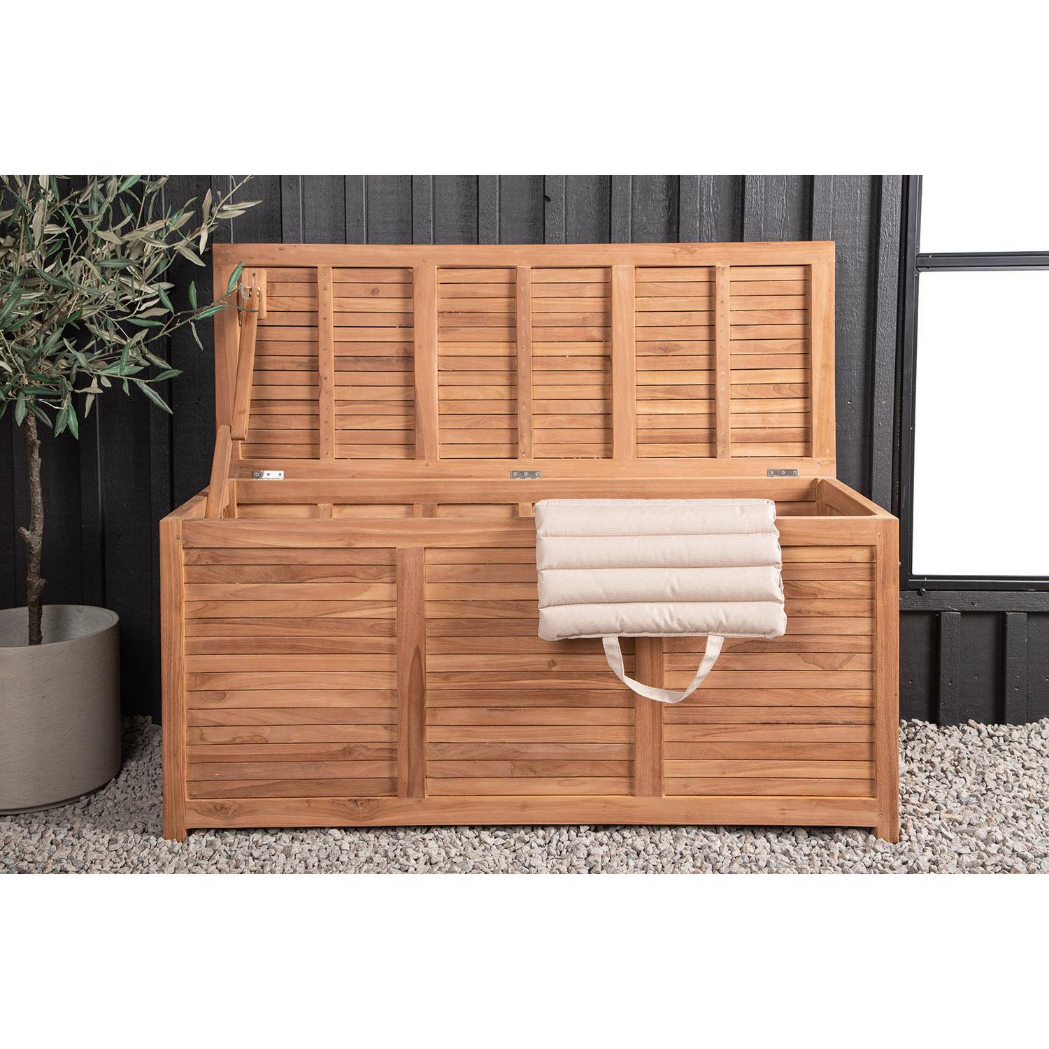 Rebellenclub Halon Kussen Opbergbox - 130 x 50cm - Naturel Hout