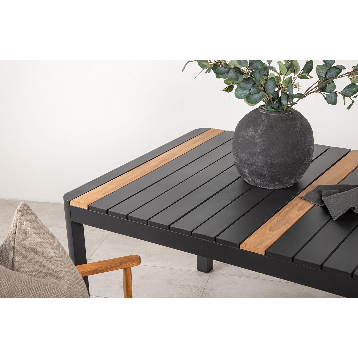 Rebellenclub Ferna Tuintafel - 150 x 90cm - Zwart