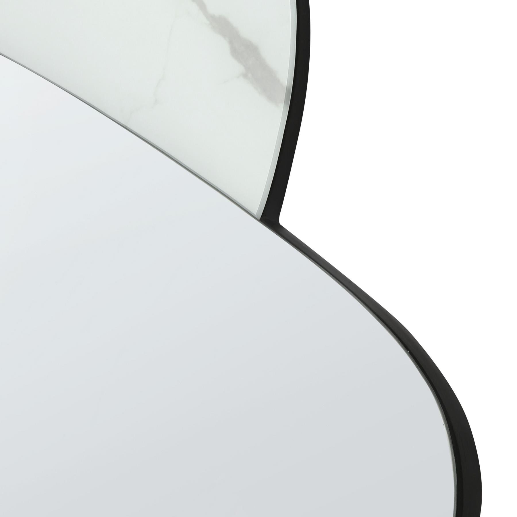 Beliani - PANNES - Wandspiegel - Wit - 80 x 117 cm - Glas