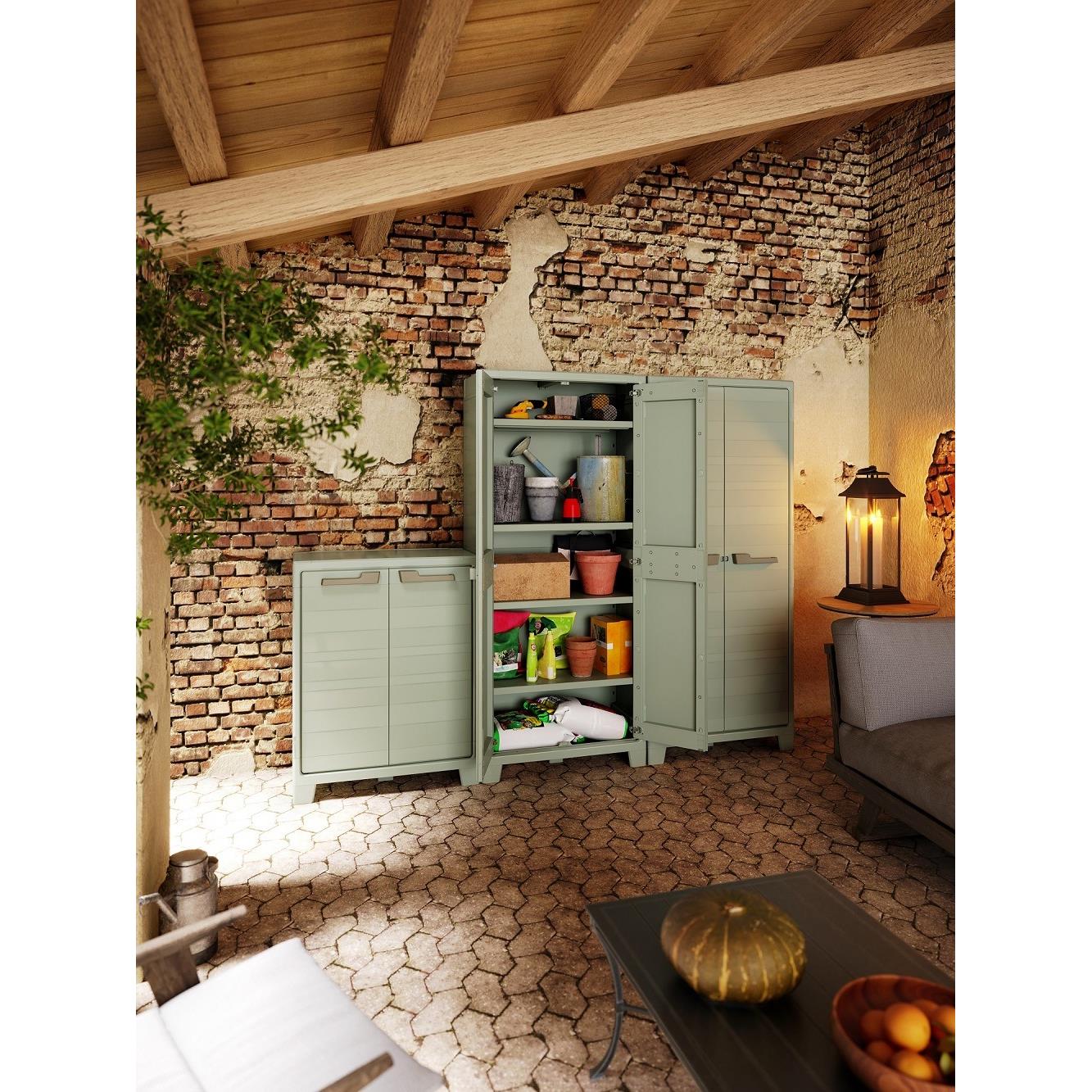 Keter Planet Outdoor Opbergkast hoog - 4 planken