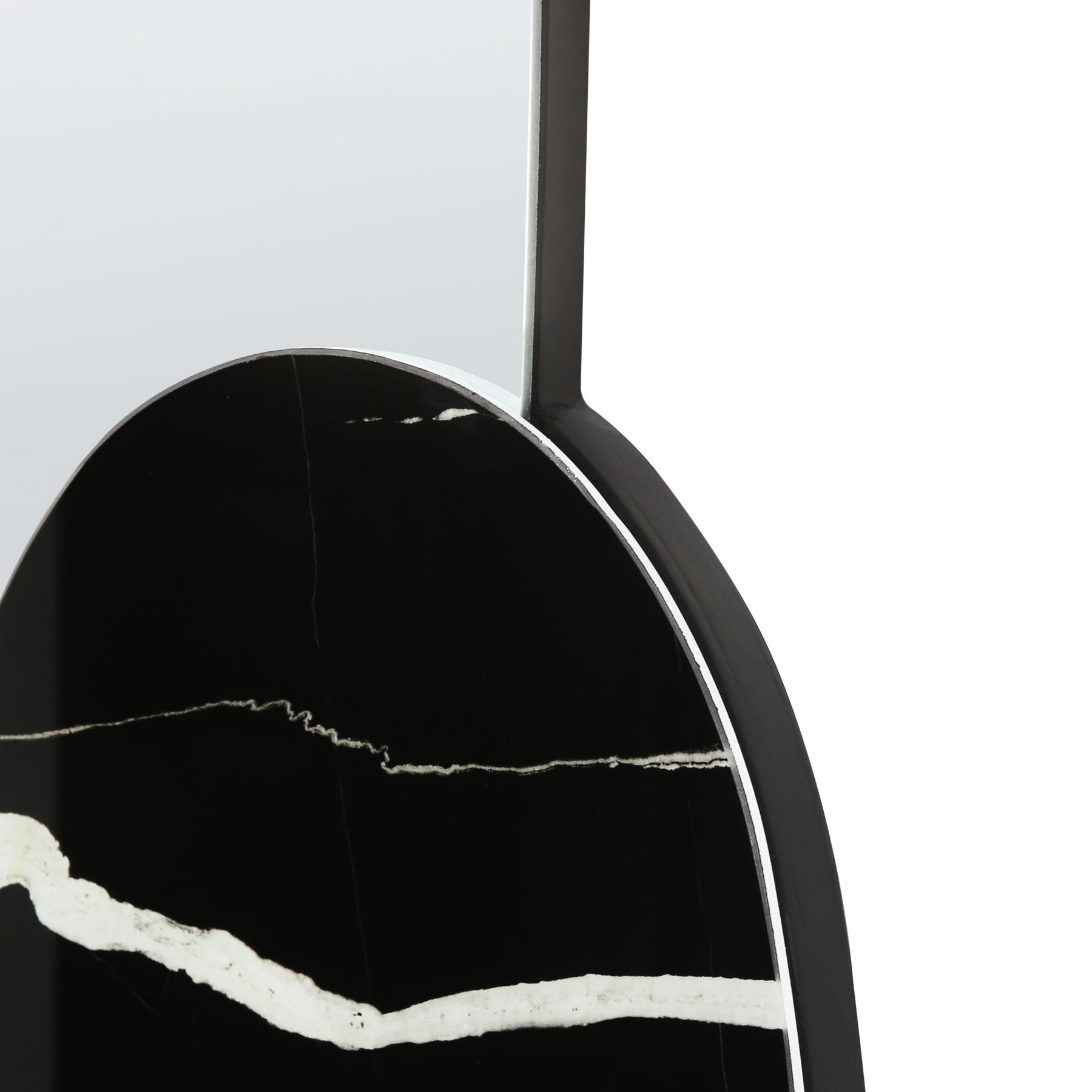 Beliani - VIERZON - Wandspiegel - Zwart - 58 x 120 cm - Glas