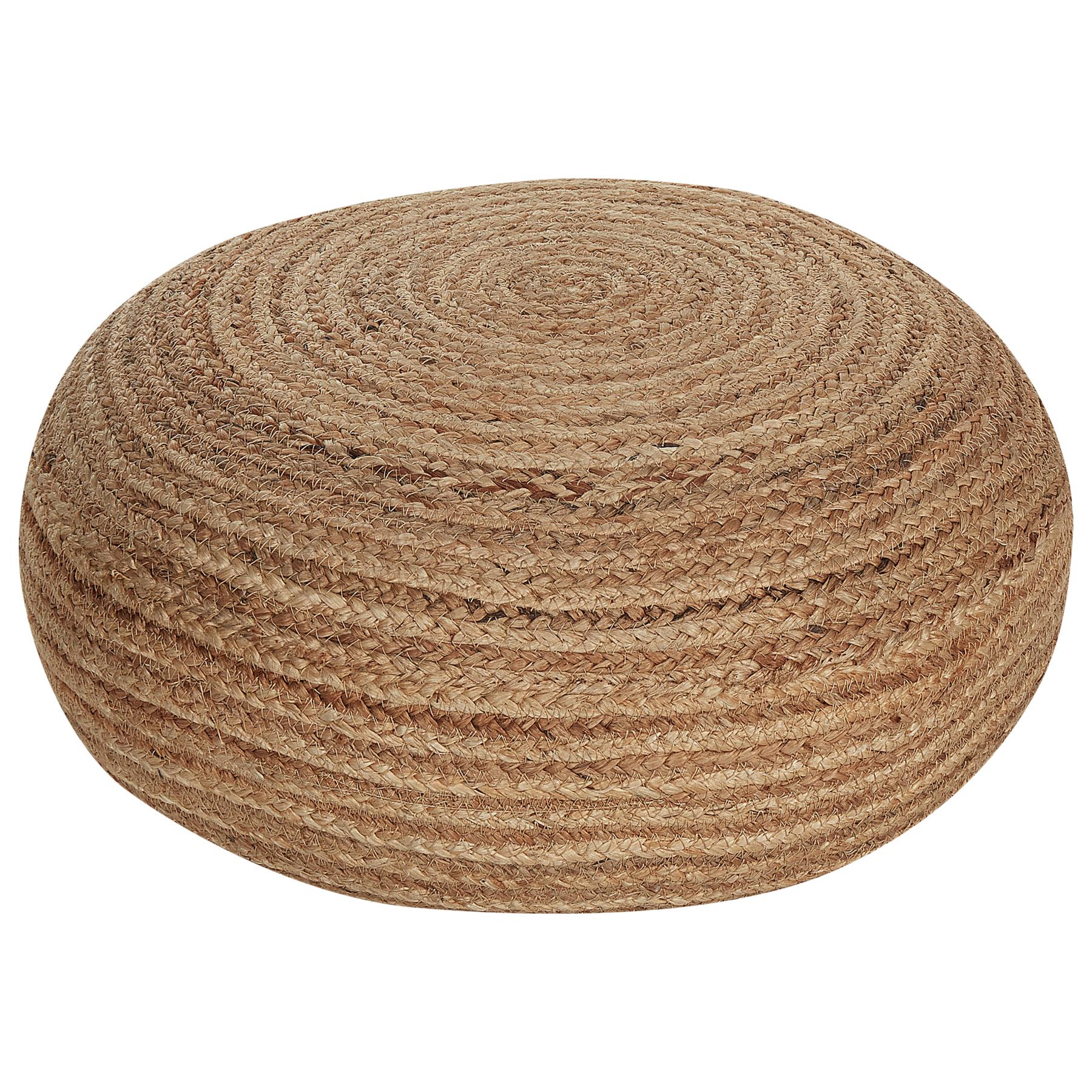 Beliani - TIFELT - Poef - Beige - Jute