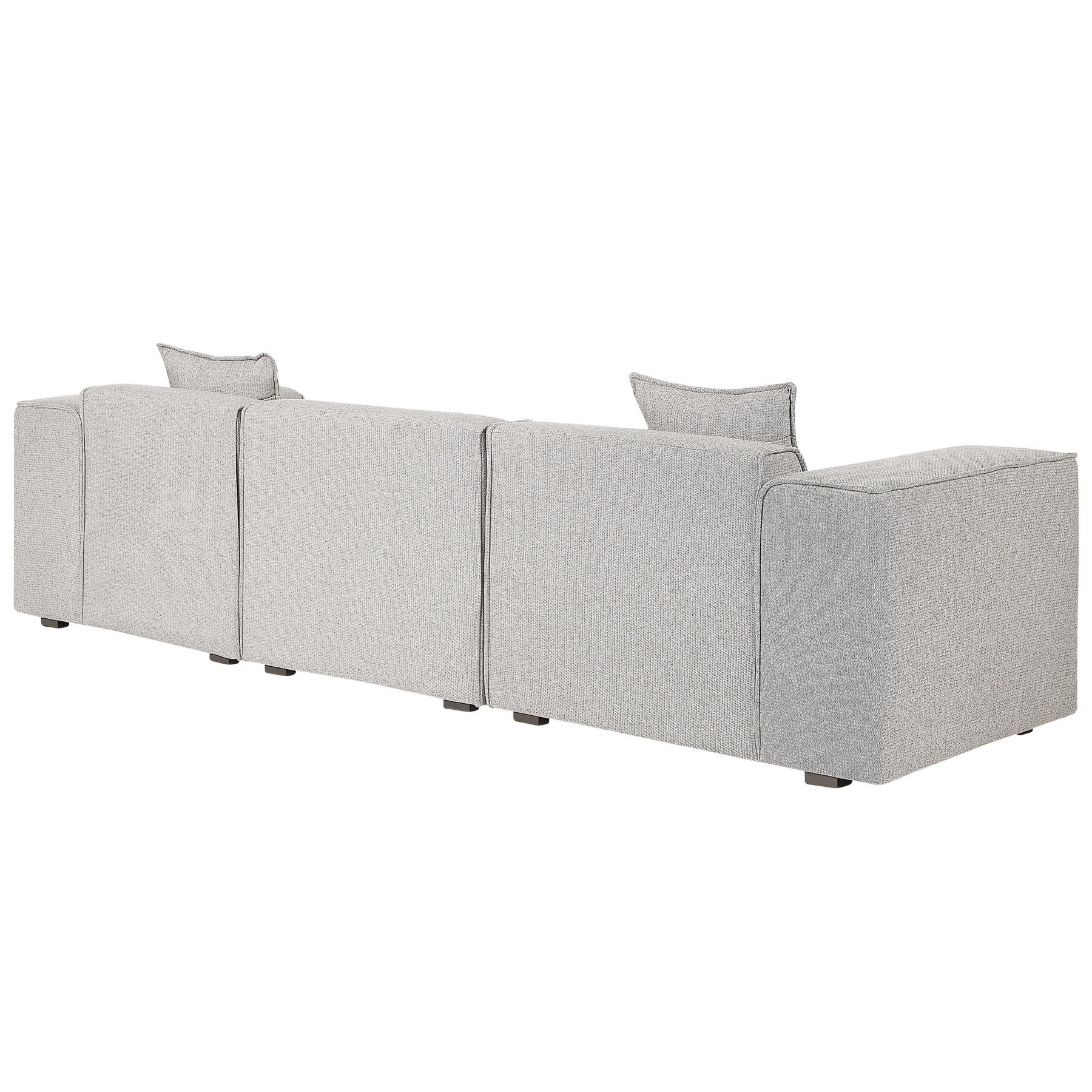 Beliani-DOLVA-Hoekbank-Lichtbeige-Linkerzijde-294 cm-Polyester