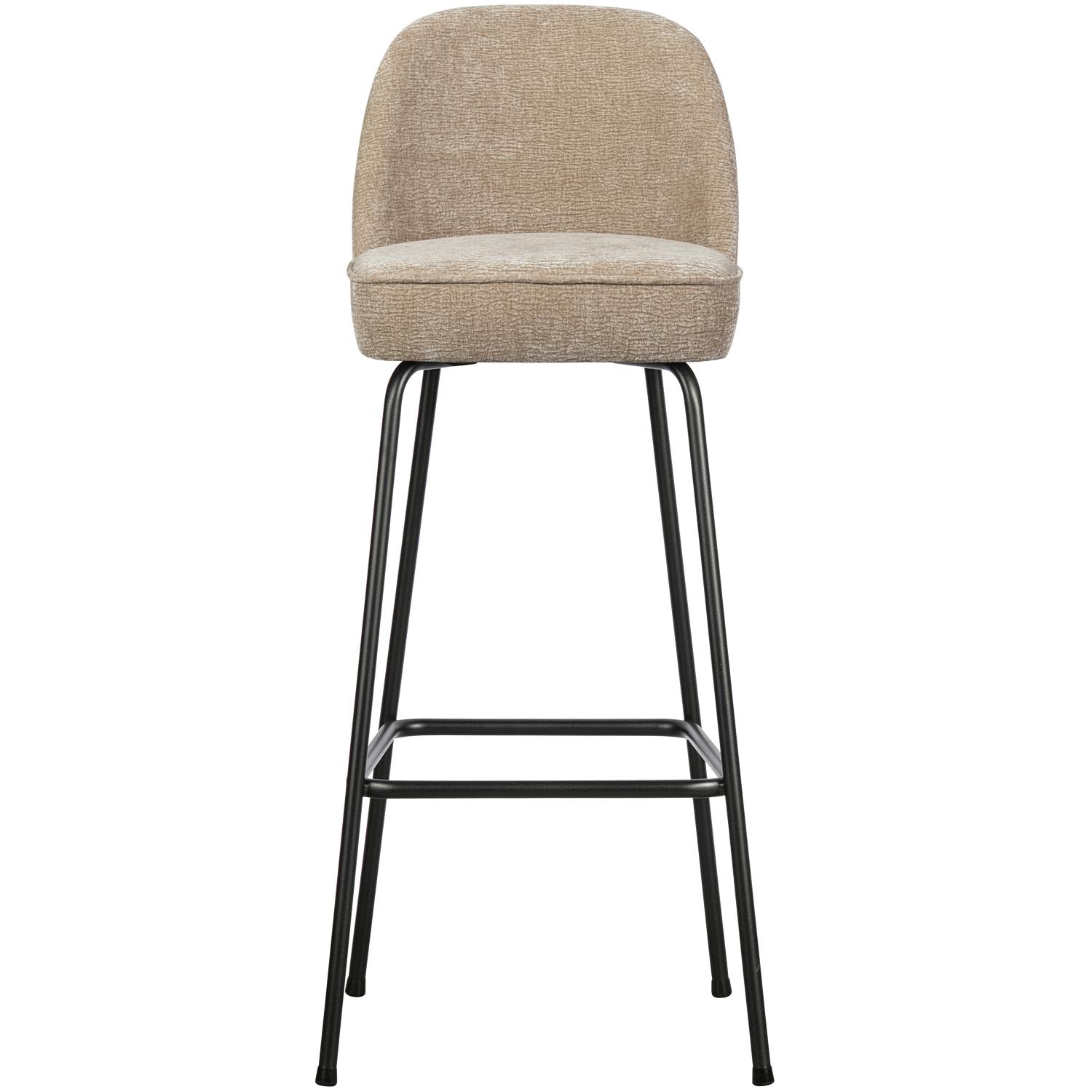 BePureHome Vogue Barkruk H 103 cm - Polyester - Sand