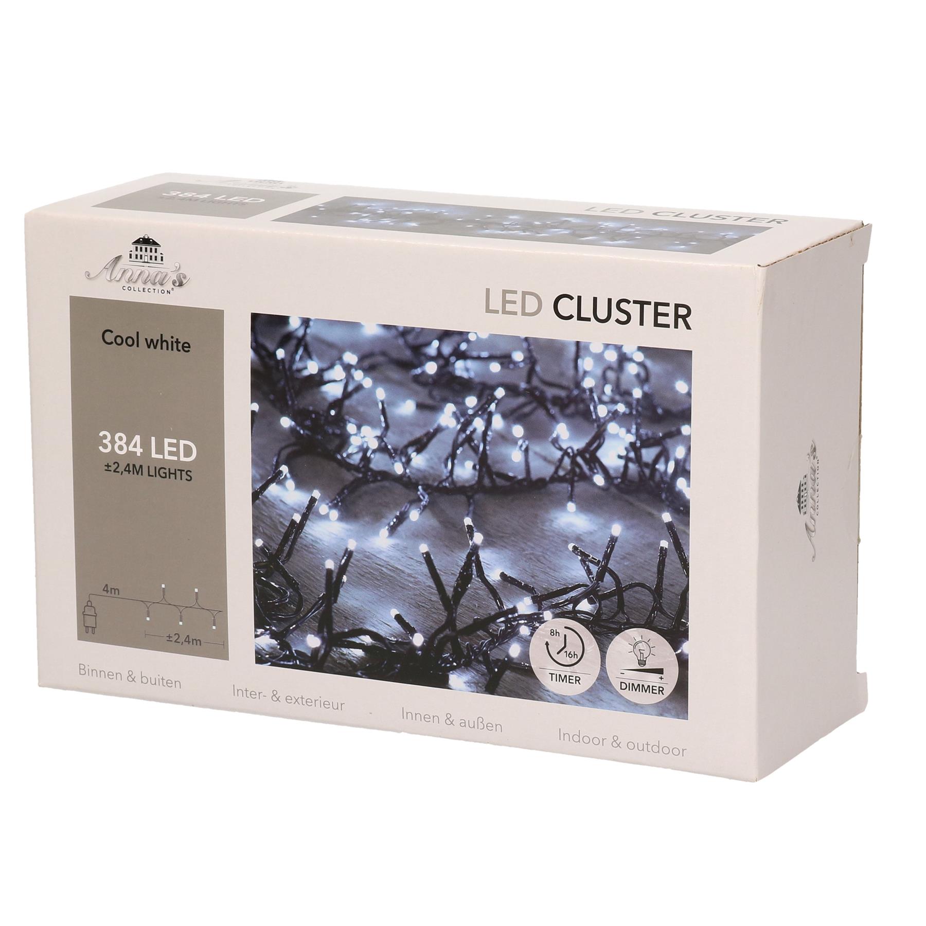Anna's Collection Kerstverlichting - wit - 384 leds - 6,4M