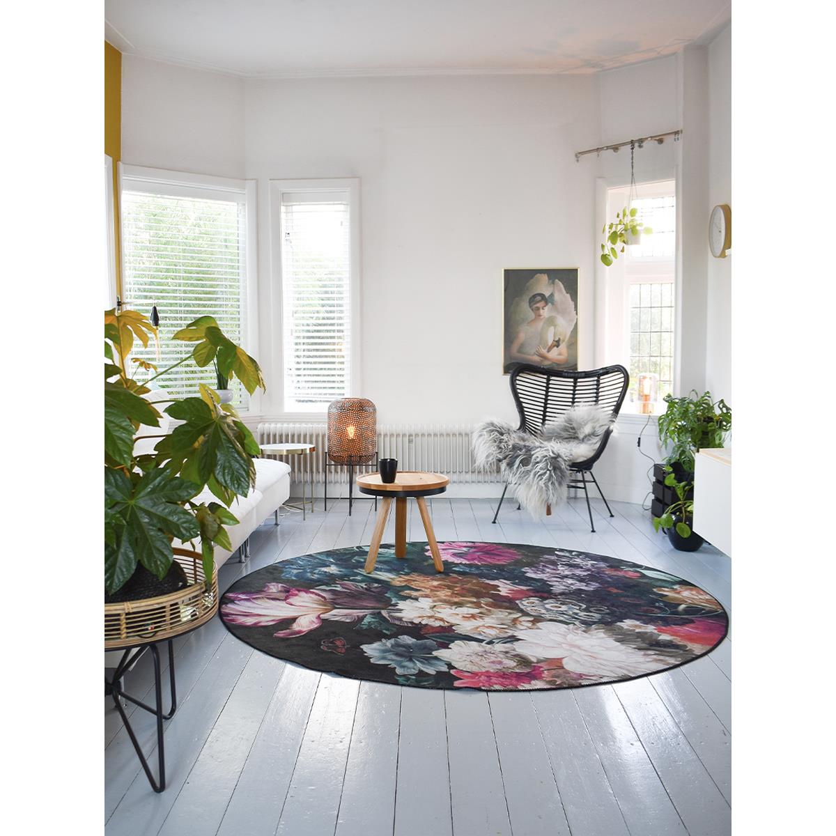 Vloerkleed Flores Rond ø120 cm