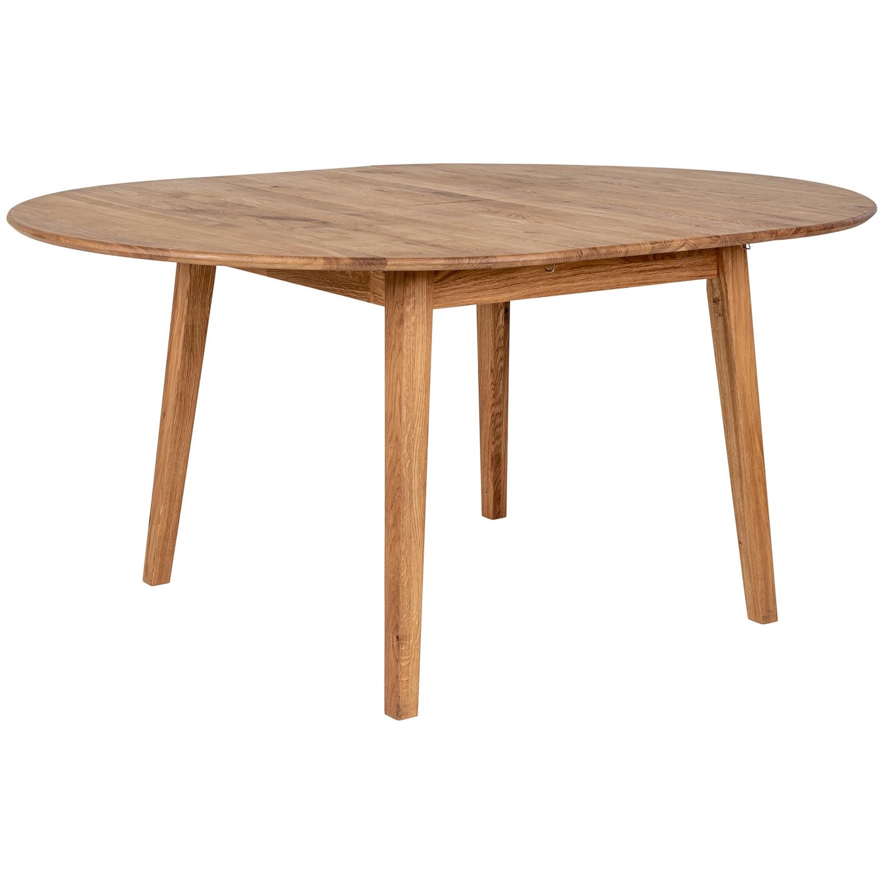 House Nordic Metz Eiken Eettafel Rond | Uitschuifbaar