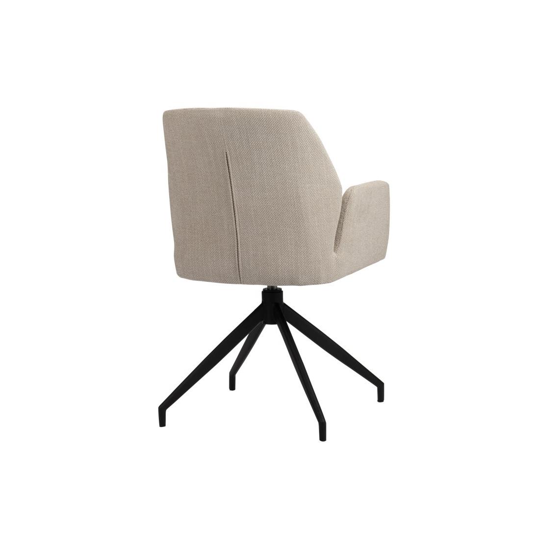 Pole to Pole Storm Draaibare Eetkamerstoel - Chenille - Beige