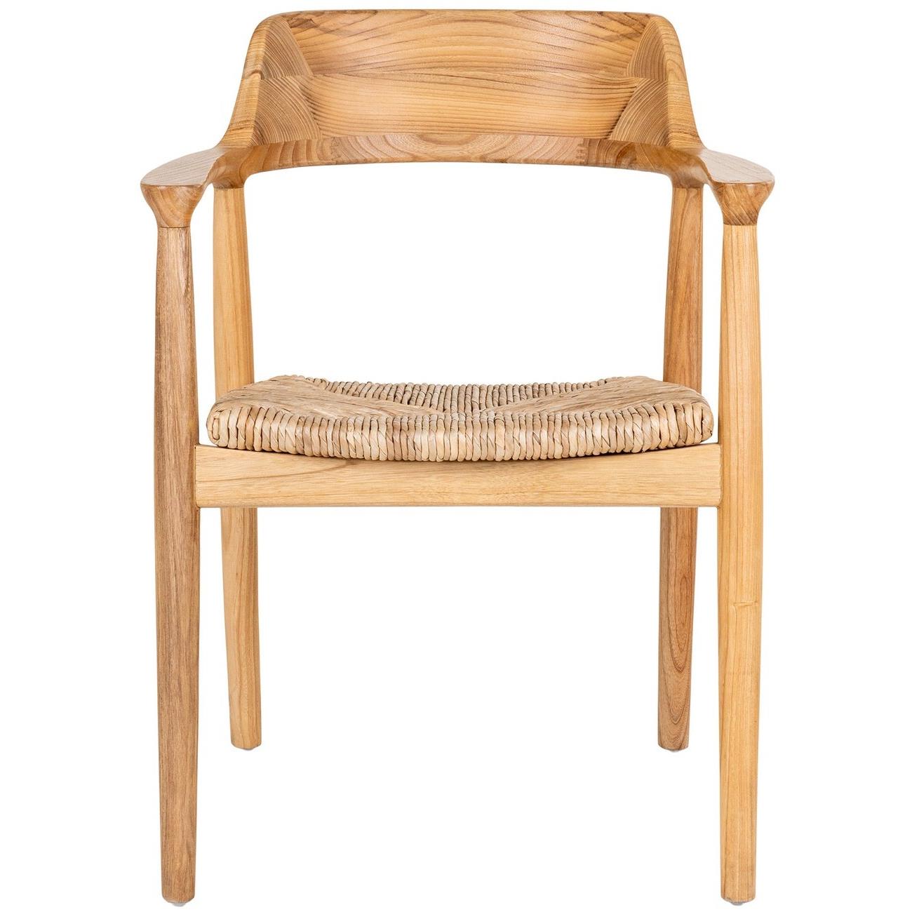 House Nordic Getafe Armstoel Sungkai Hout set van 2
