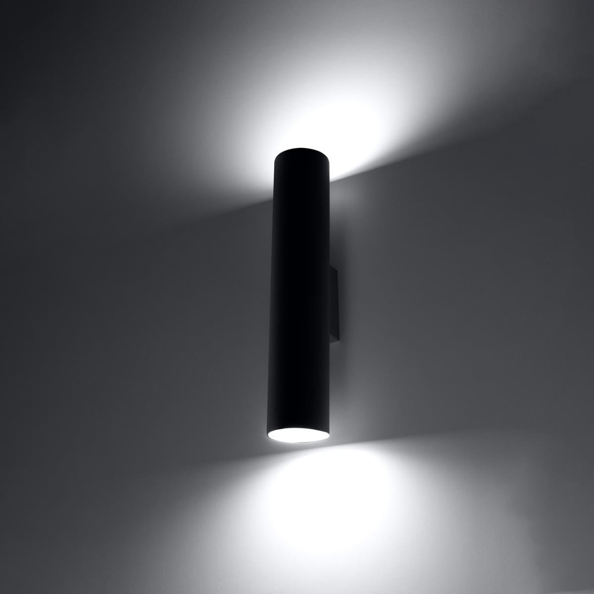Bussandri Wandlamp modern - Metaal - Zwart