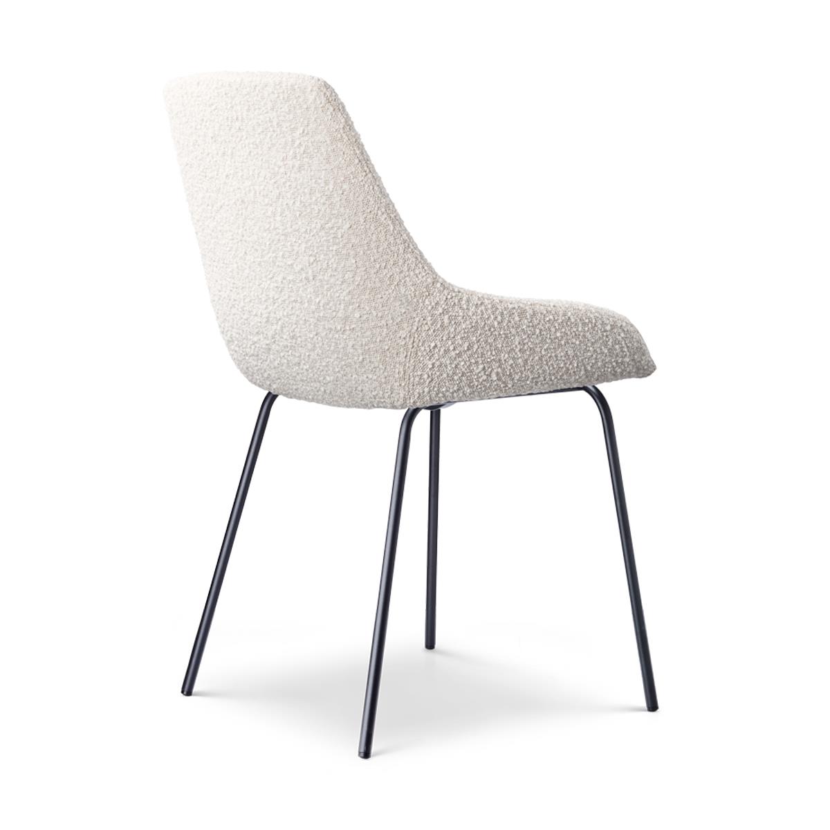 Nolon Nora-Isa Eetkamerstoelen Set van 2 - Bouclé Beige - Zwart