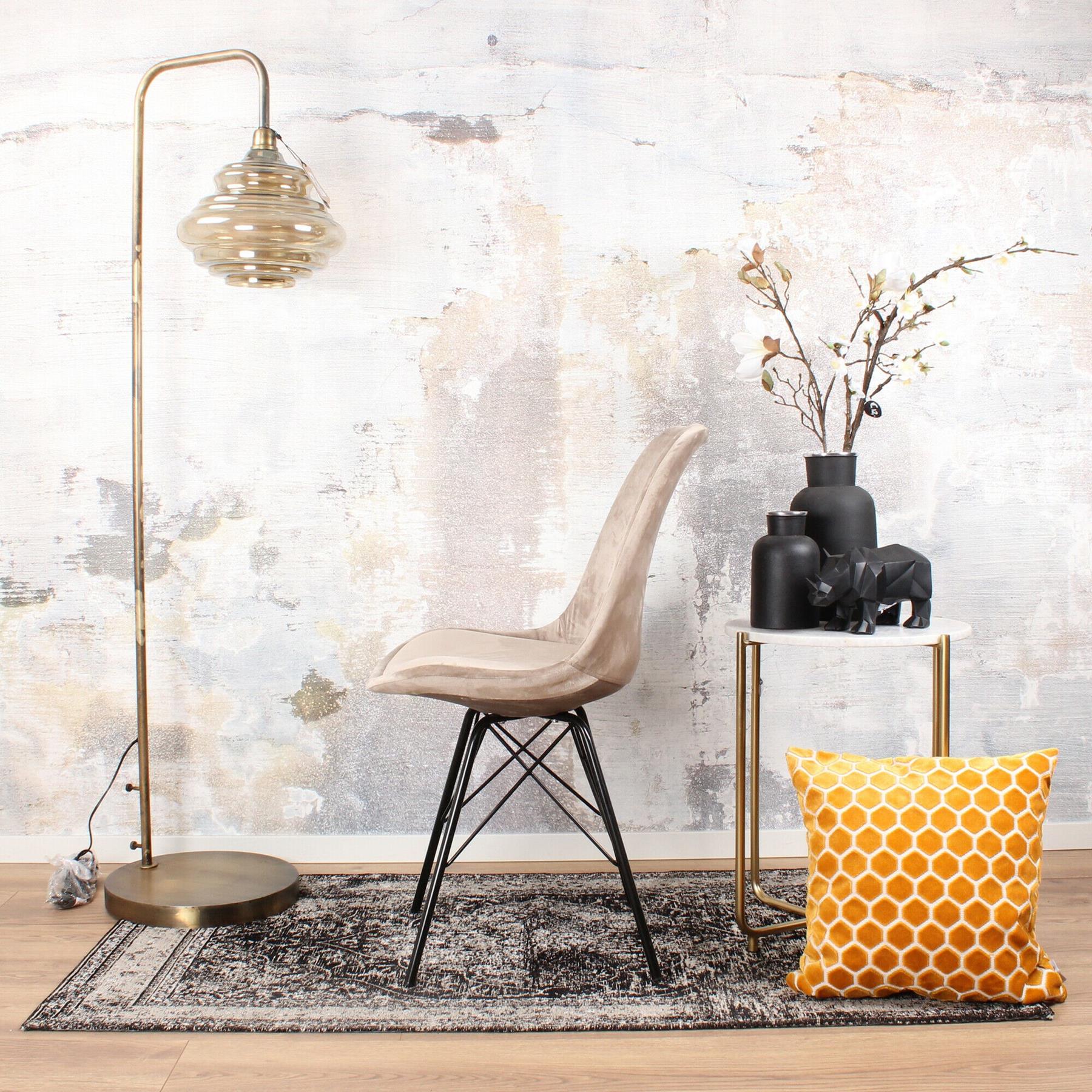 DS4U DS4U Velvet kuipstoel limited edition champagne|taupe