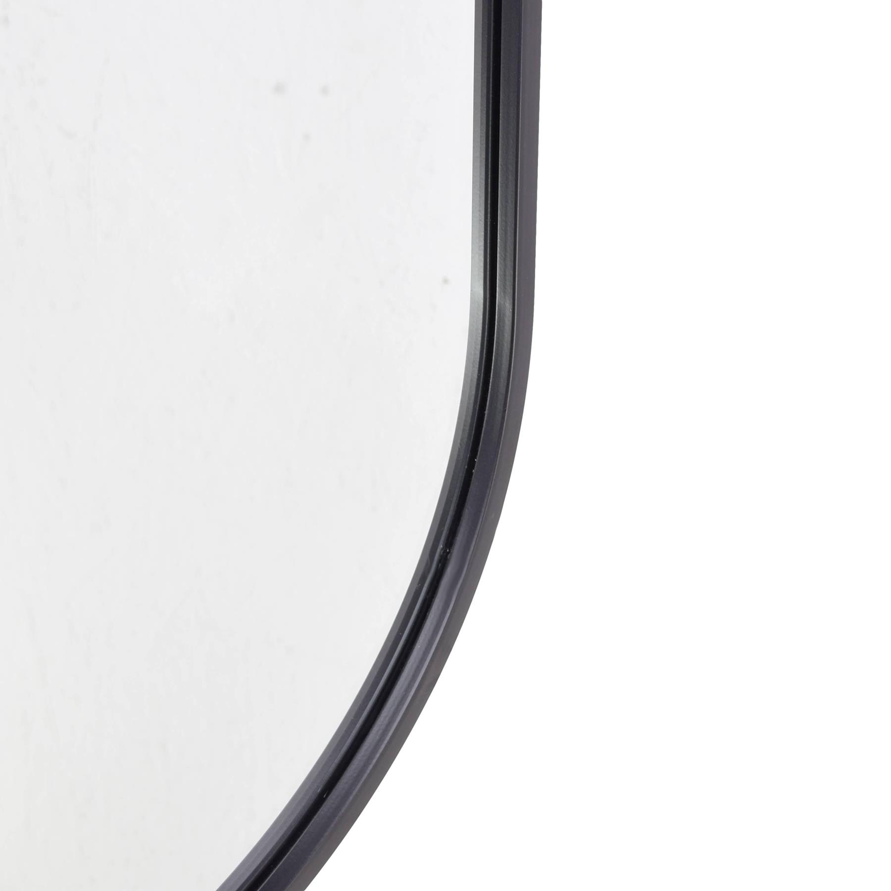 Fragix Iris Spiegel Ovaal - Zwart - Metaal - 80x50