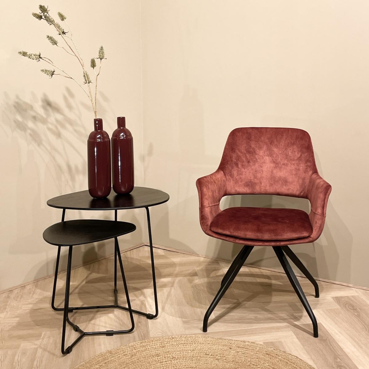 Livingfurn Capp Rust Velvet