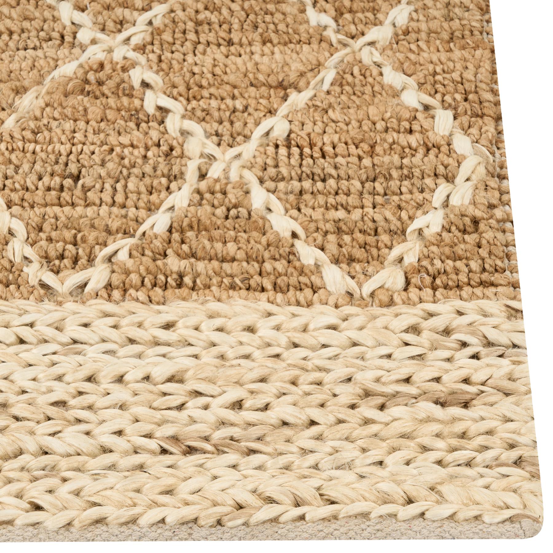 Beliani - ZORAVA - Laagpolig vloerkleed - Beige - 160 x 230 cm - Jute