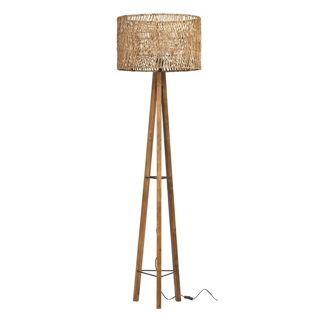 MUST Living Floorlamp Porto Cristo NATURAL,160x30x30 cm, rustic rec...