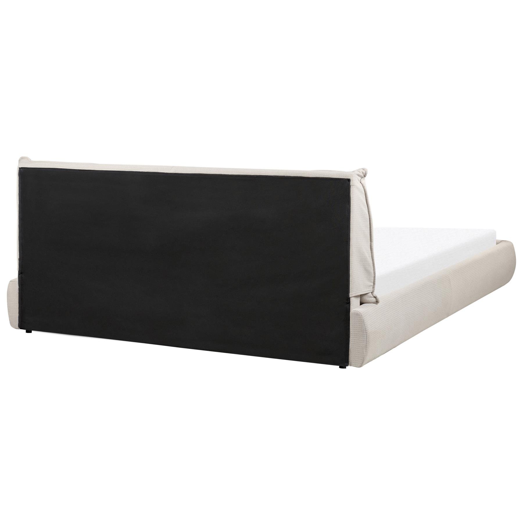 Beliani - VINAY - Tweepersoonsbed - Beige - 180 x 200 cm - Polyester