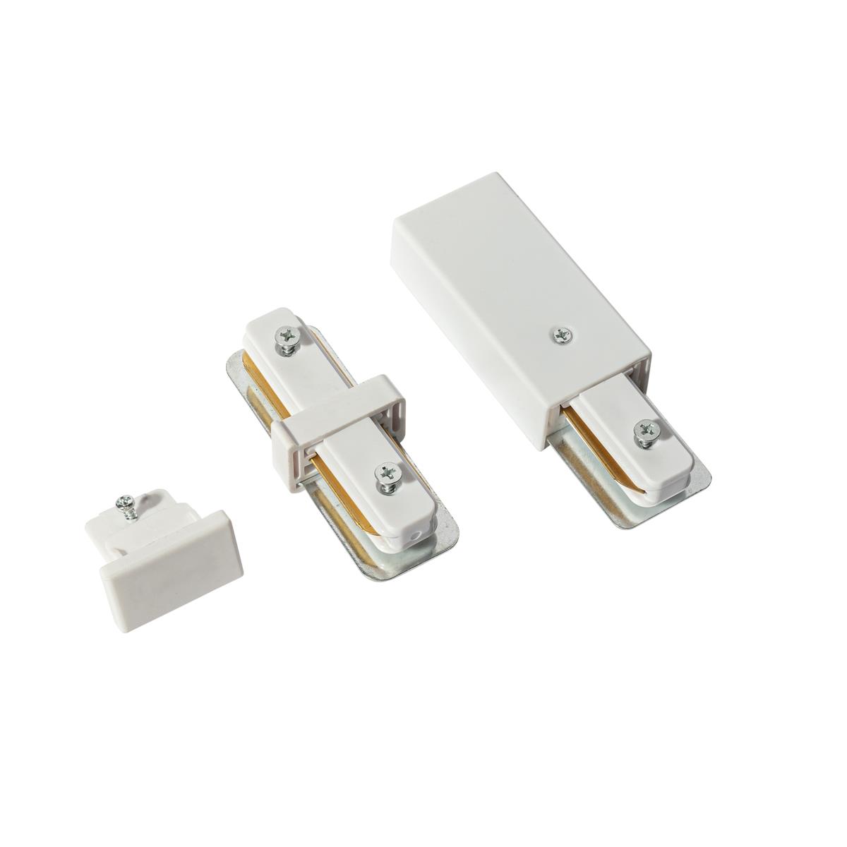 QAZQA Moderne 1-fase railsysteem wit 50cm set van 2 - Iconic