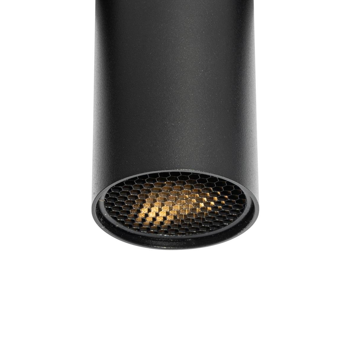 QAZQA Moderne spot zwart voor railsysteem 1-fase GU10 35mm - Iconic