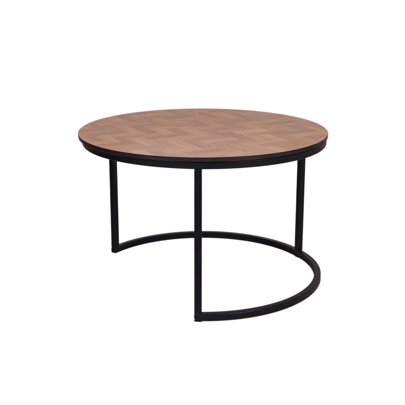 MaximaVida rond tafelblad Copenhagen 58 cm - HPL fishbone look