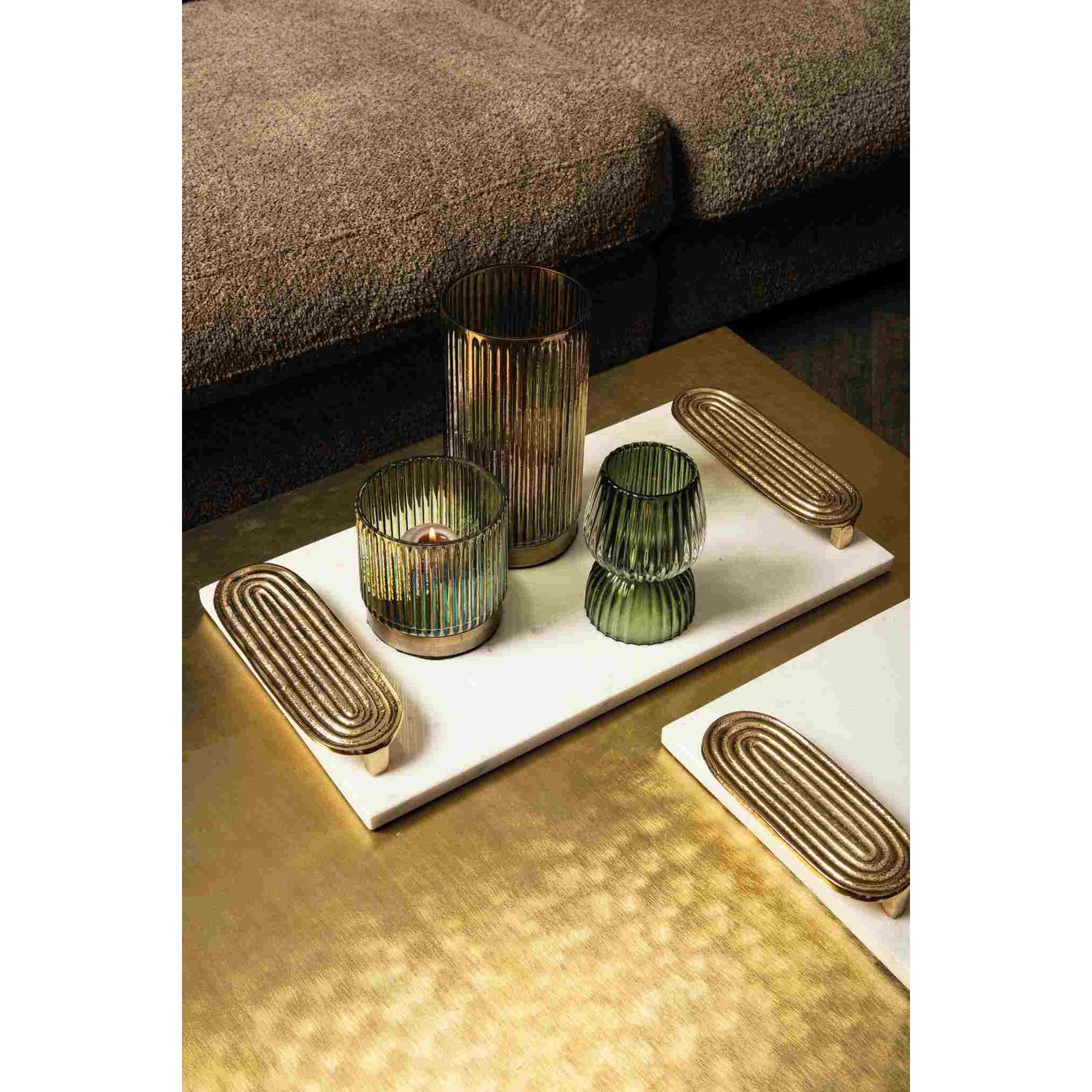 PTMD Plateau Dez - 30x23x5 cm - Marmer - Goud