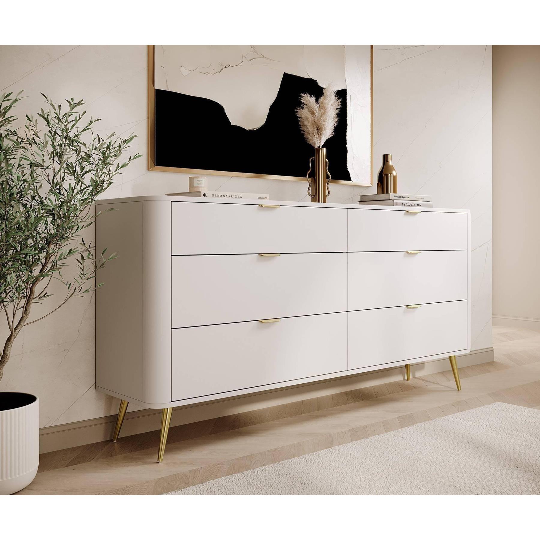 NADUVI Collection Dressoir Olivia 6 lades