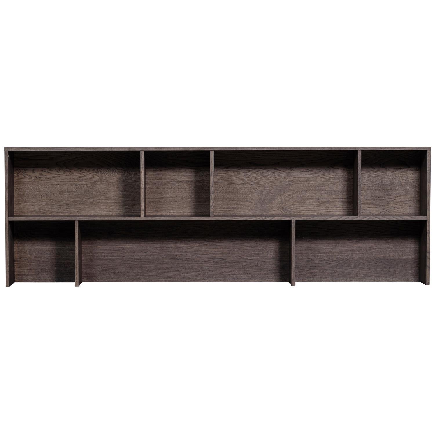 WOOOD New Gravure Opzetkast - Essen - Espresso - 65x200x30