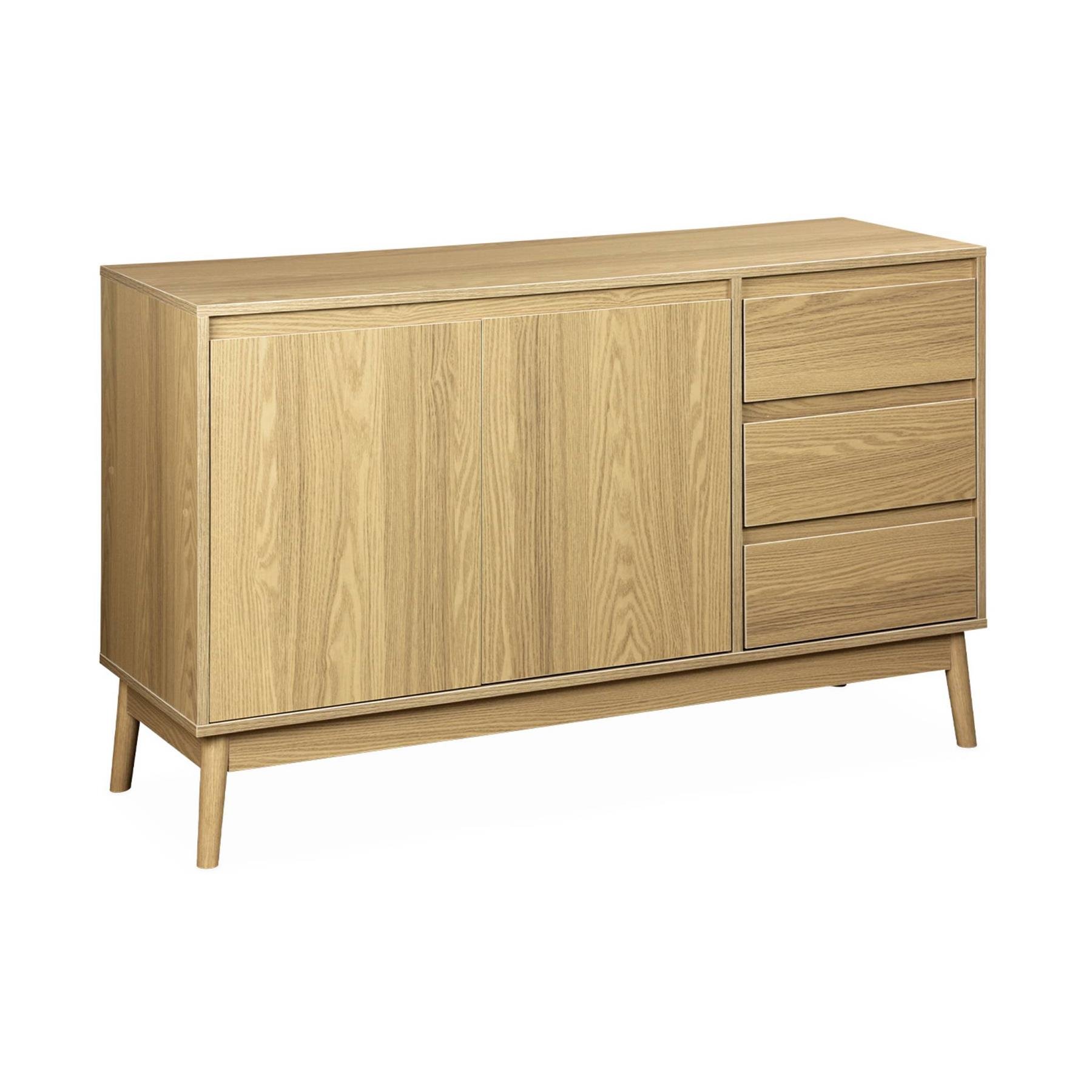 sweeek - Houten dressoir 2 deuren en 3 lades