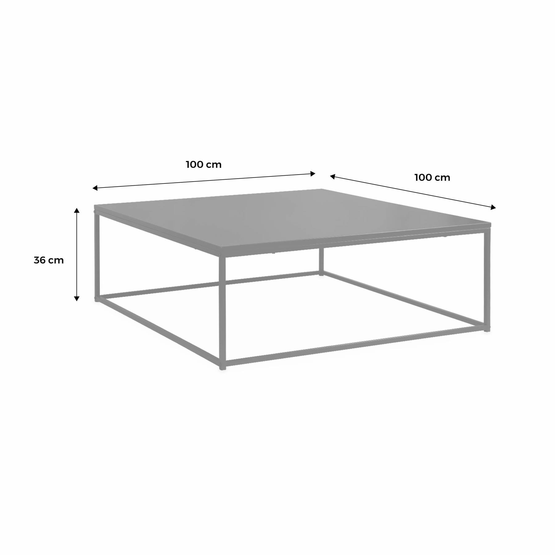 sweeek - Salontafel zwart metaal design - Industrielle