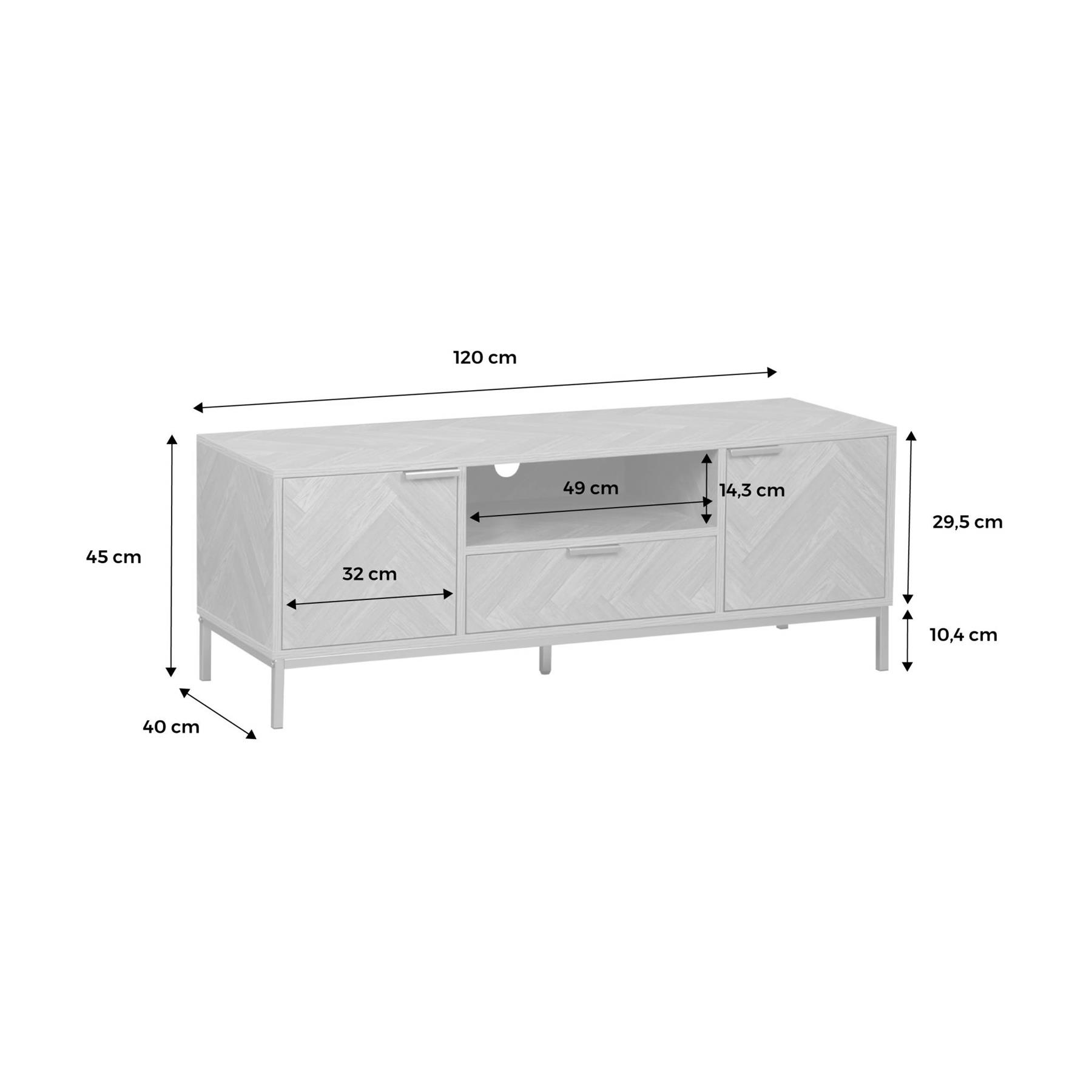 sweeek - TV-meubel, L 120 x B 40 x H 45cm