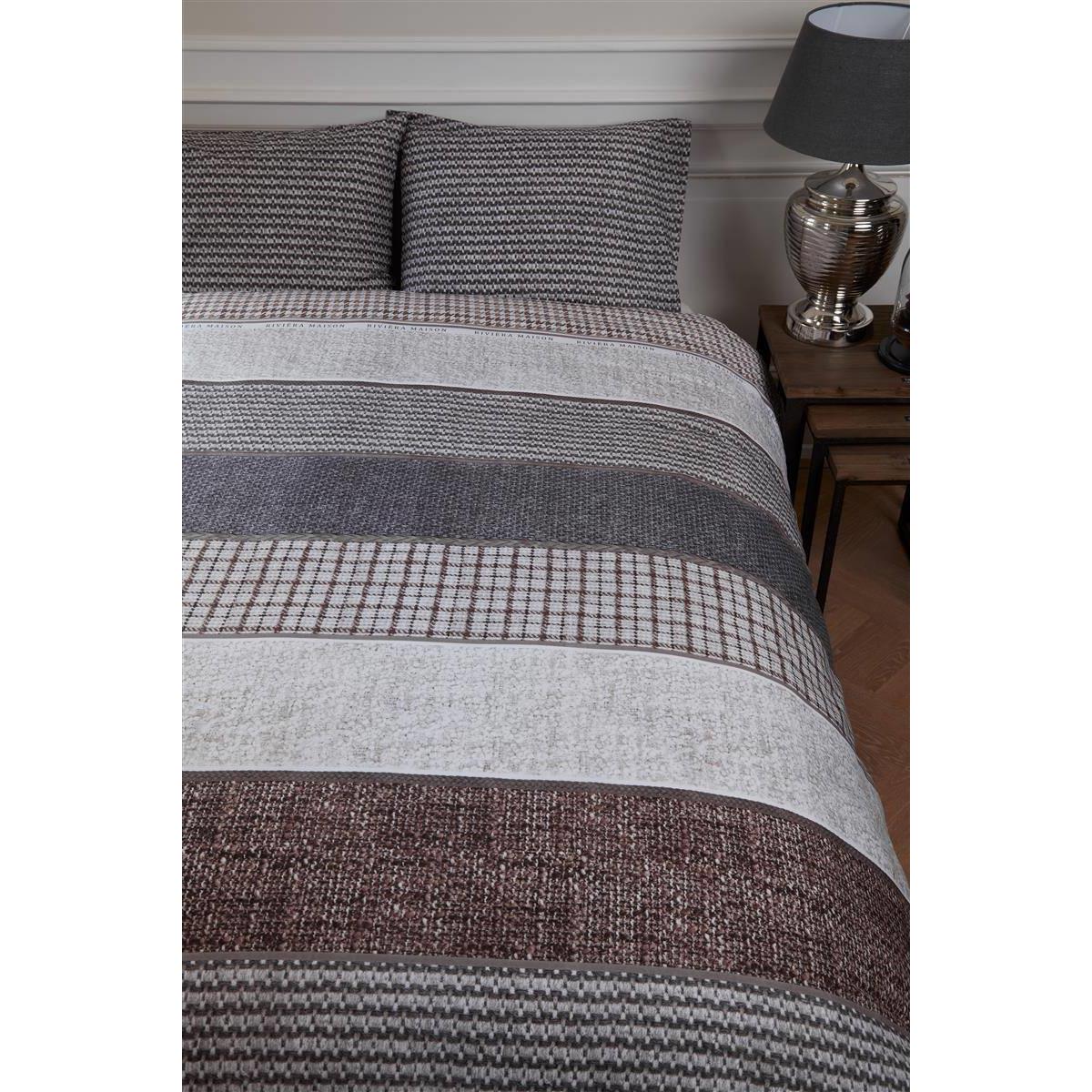 Riviera Maison Tailor  dekbedovertrek - 200x200|220 - Antraciet