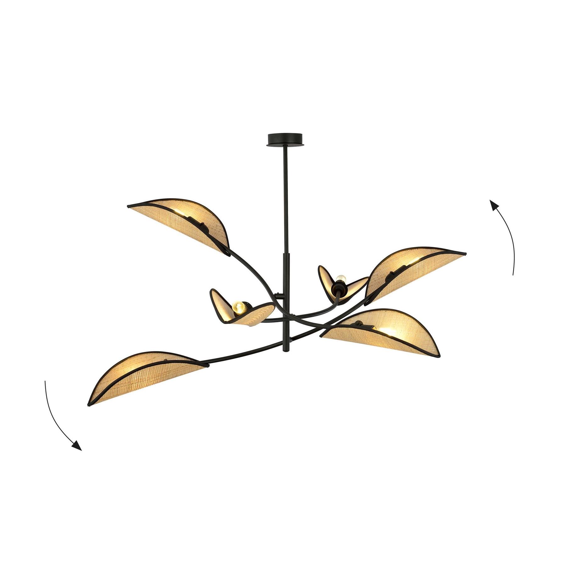 Casa Caron 6-lichts plafondlamp Lorah