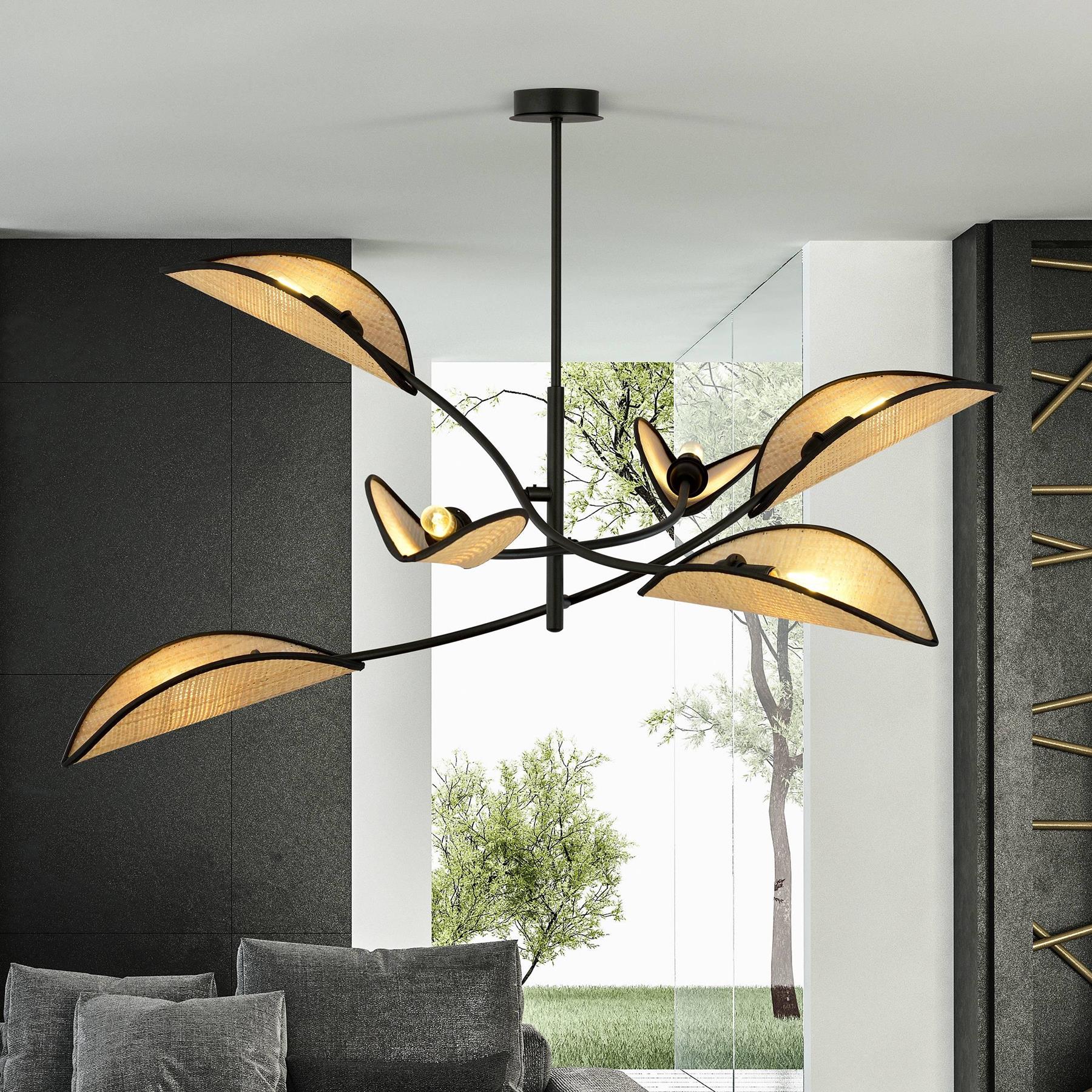 Casa Caron 6-lichts plafondlamp Lorah